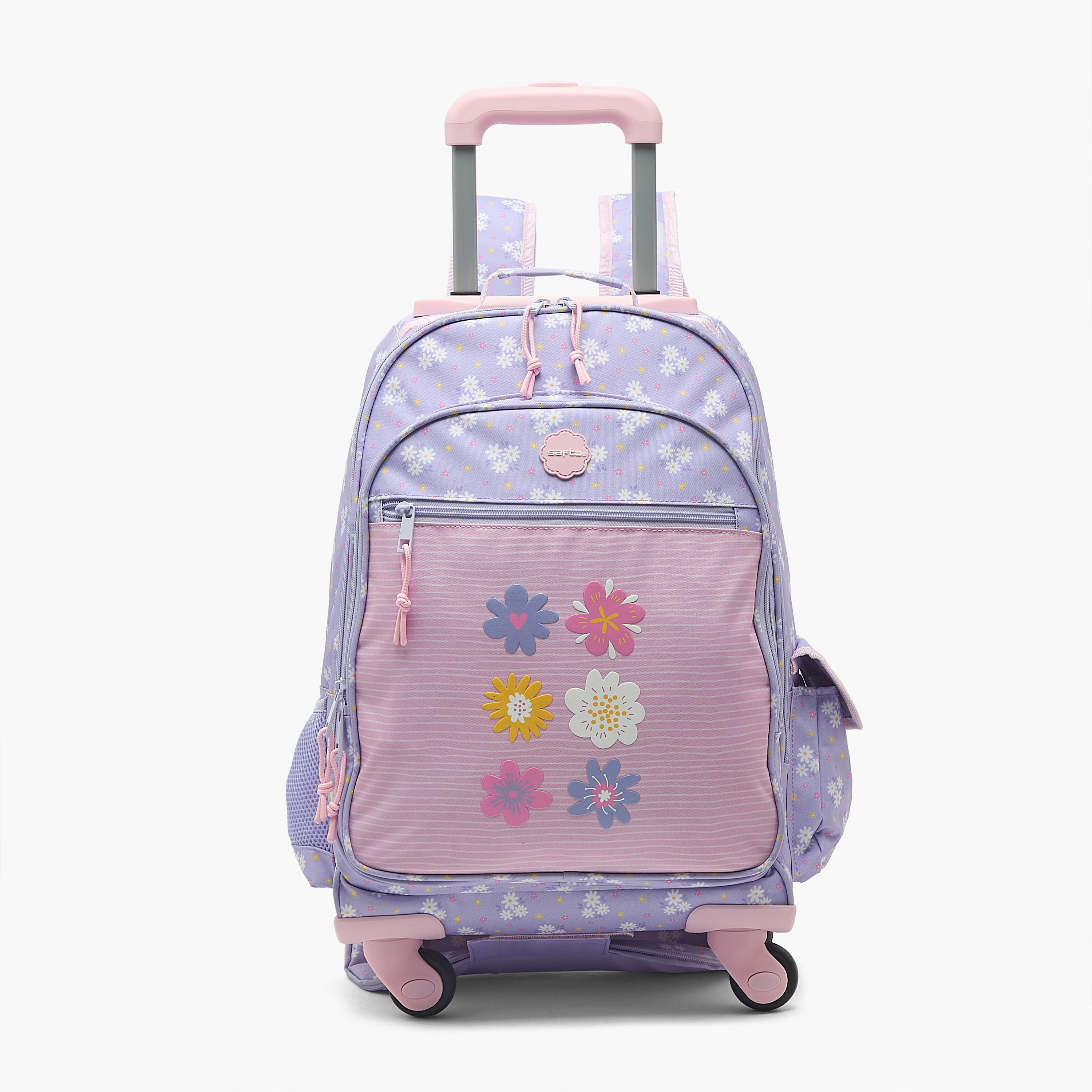 Safta Floral Print Backpack for Girls 8-13 Years with Padded Strap-school-bagsandbackpacks-trolleybags-image-1