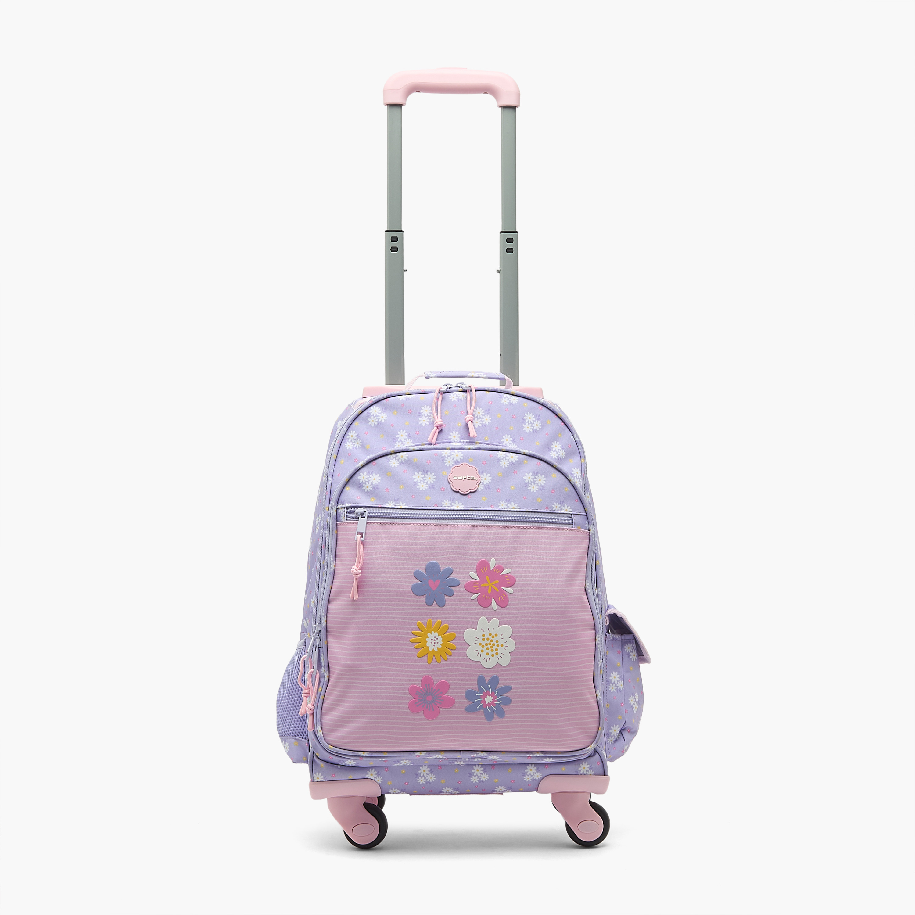 Safta Floral Print Backpack for Girls 8-13 Years with Padded Strap-school-bagsandbackpacks-trolleybags-image-2