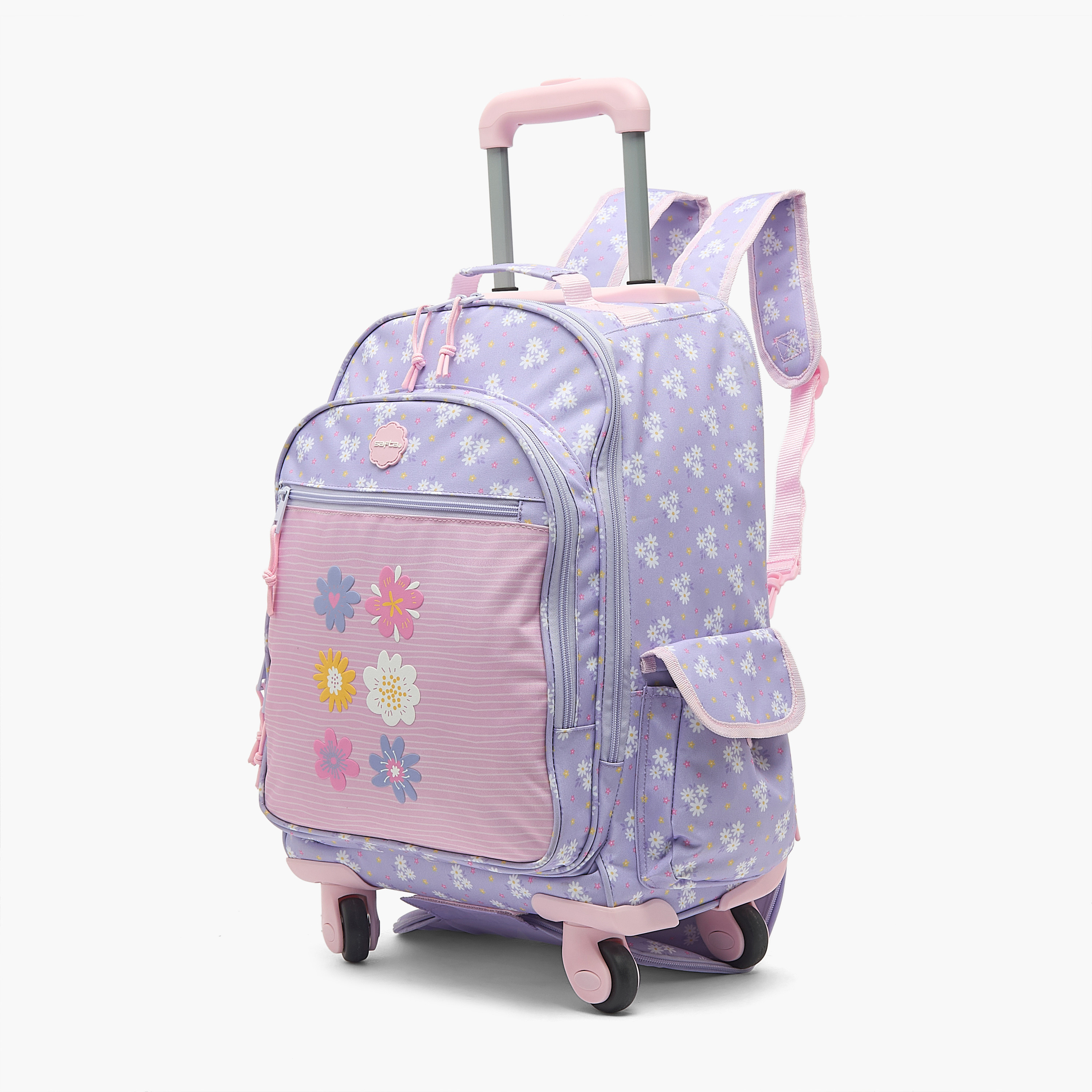 Safta Floral Print Backpack for Girls 8-13 Years with Padded Strap-school-bagsandbackpacks-trolleybags-image-7