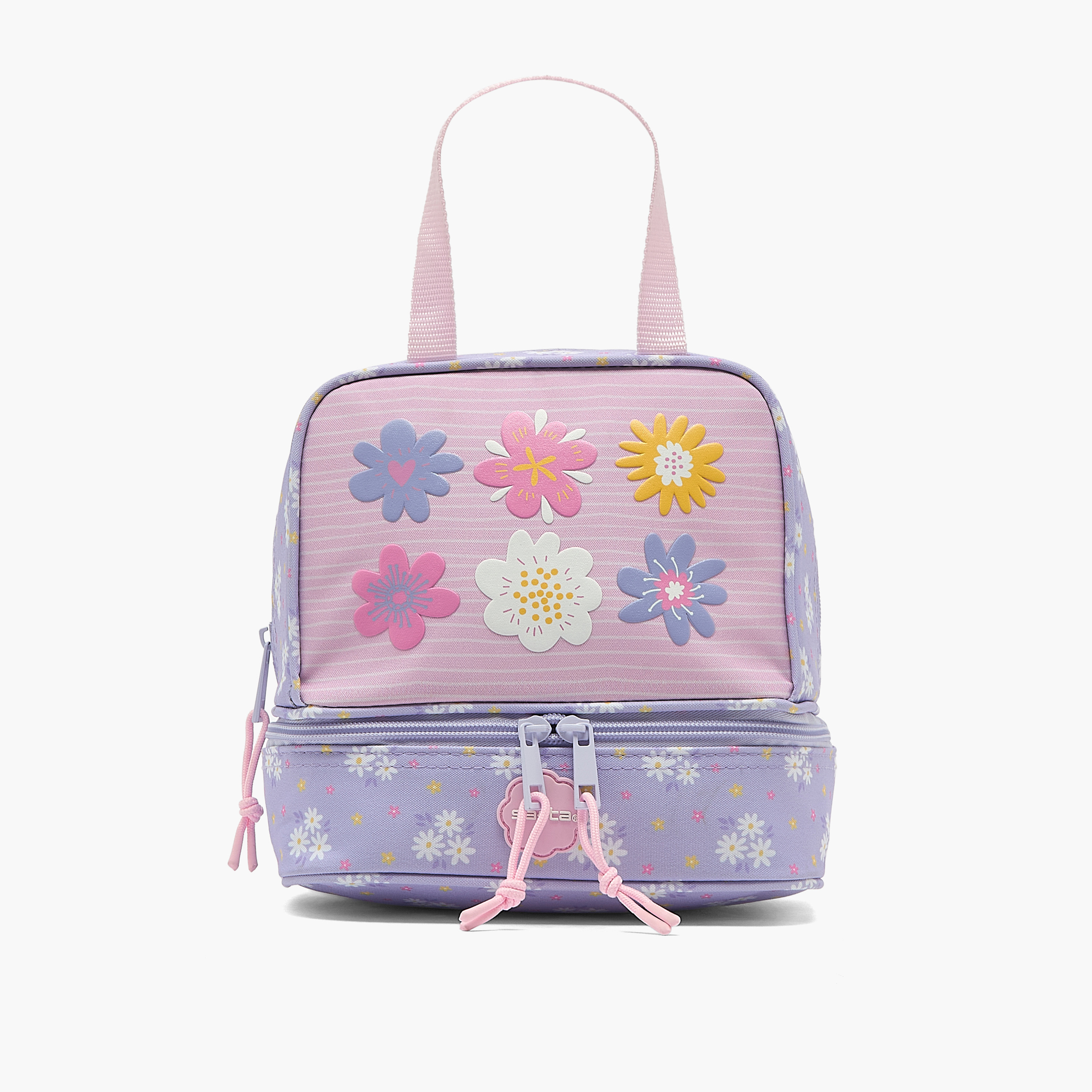 Safta Floral Print Lunch Bag for Girls 8-13 Years with Shoulder Strap-school-lunchessentials-lunchbags-image-1