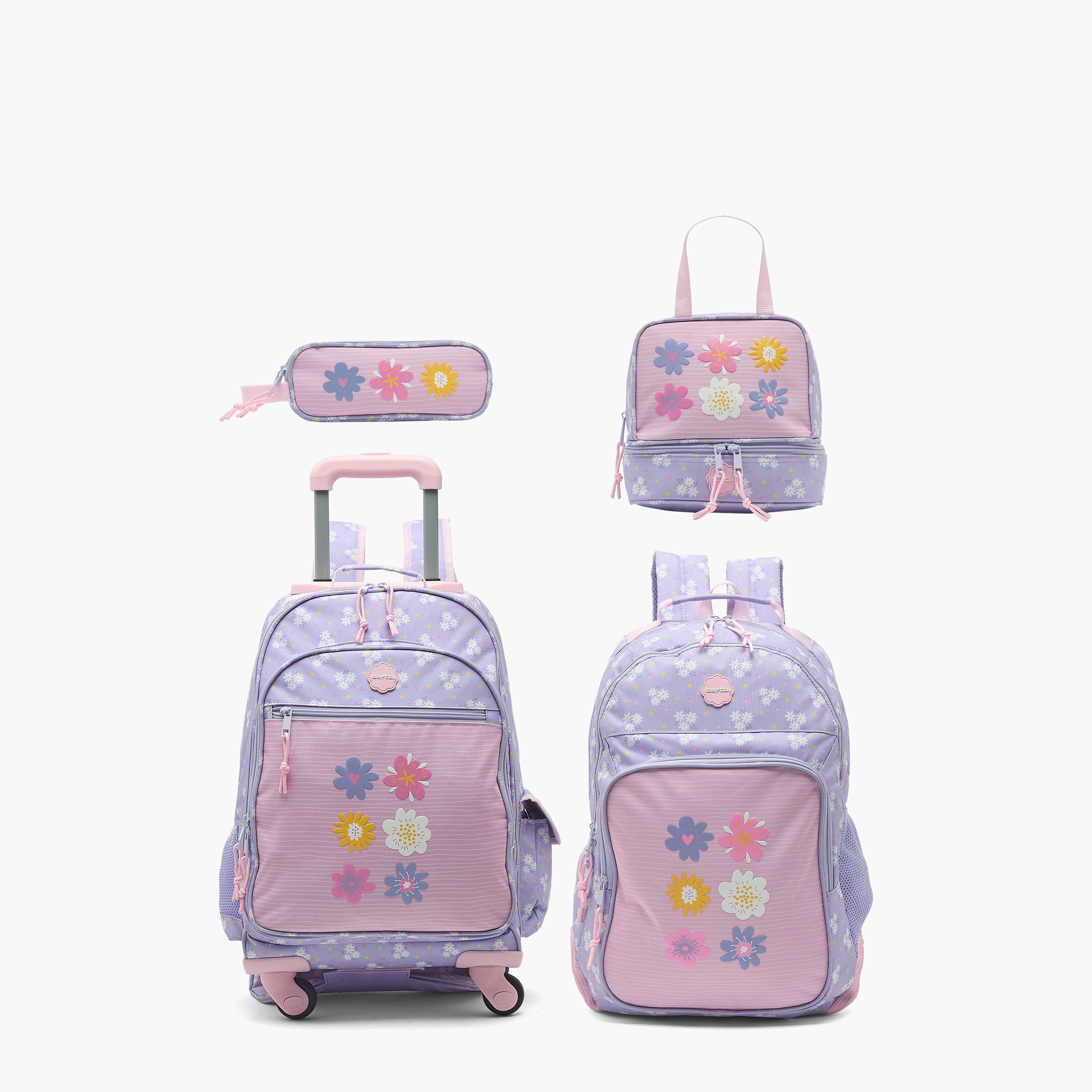 Safta Floral Print Lunch Bag for Girls 8-13 Years with Shoulder Strap-school-lunchessentials-lunchbags-image-11