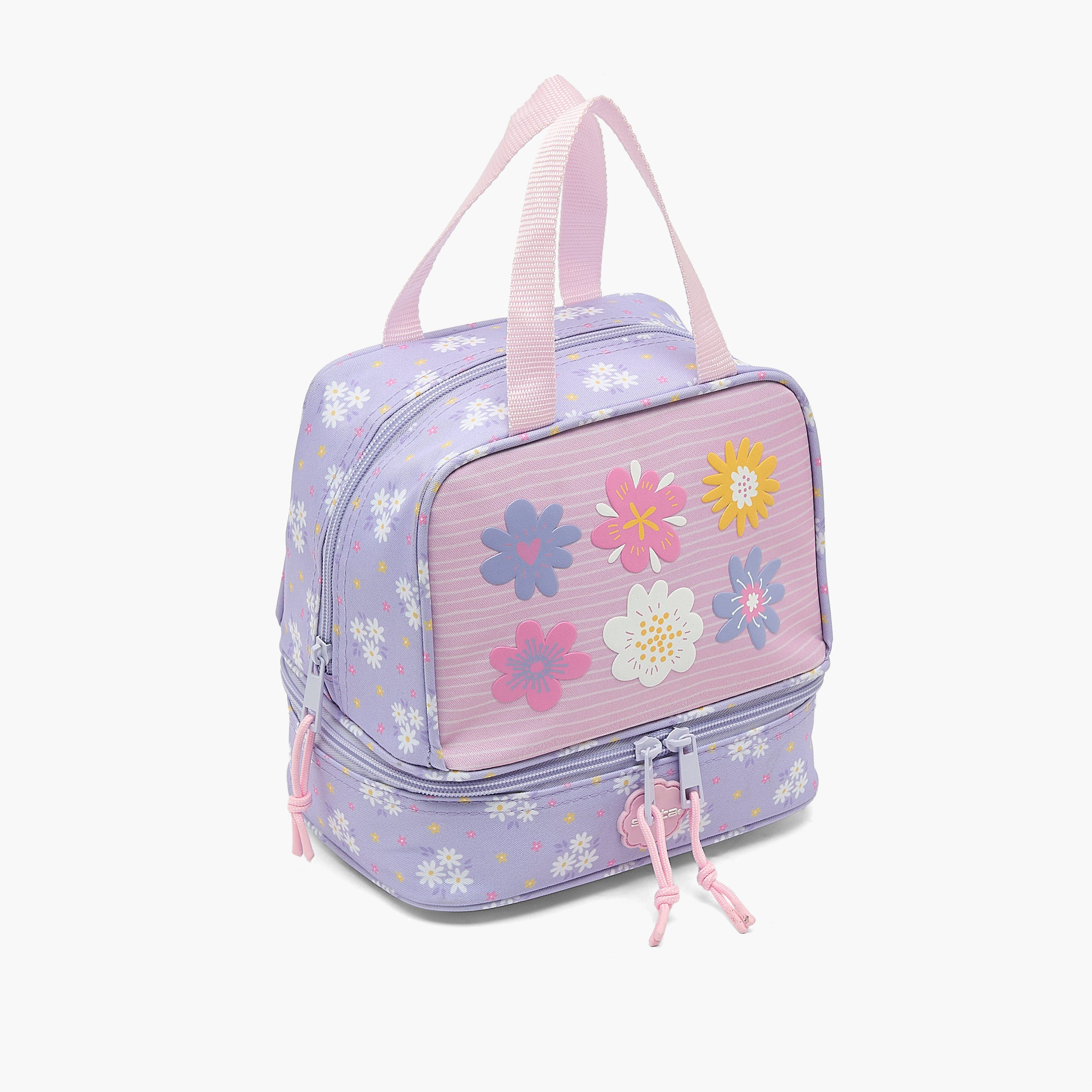 Safta Floral Print Lunch Bag for Girls 8-13 Years with Shoulder Strap-school-lunchessentials-lunchbags-image-2