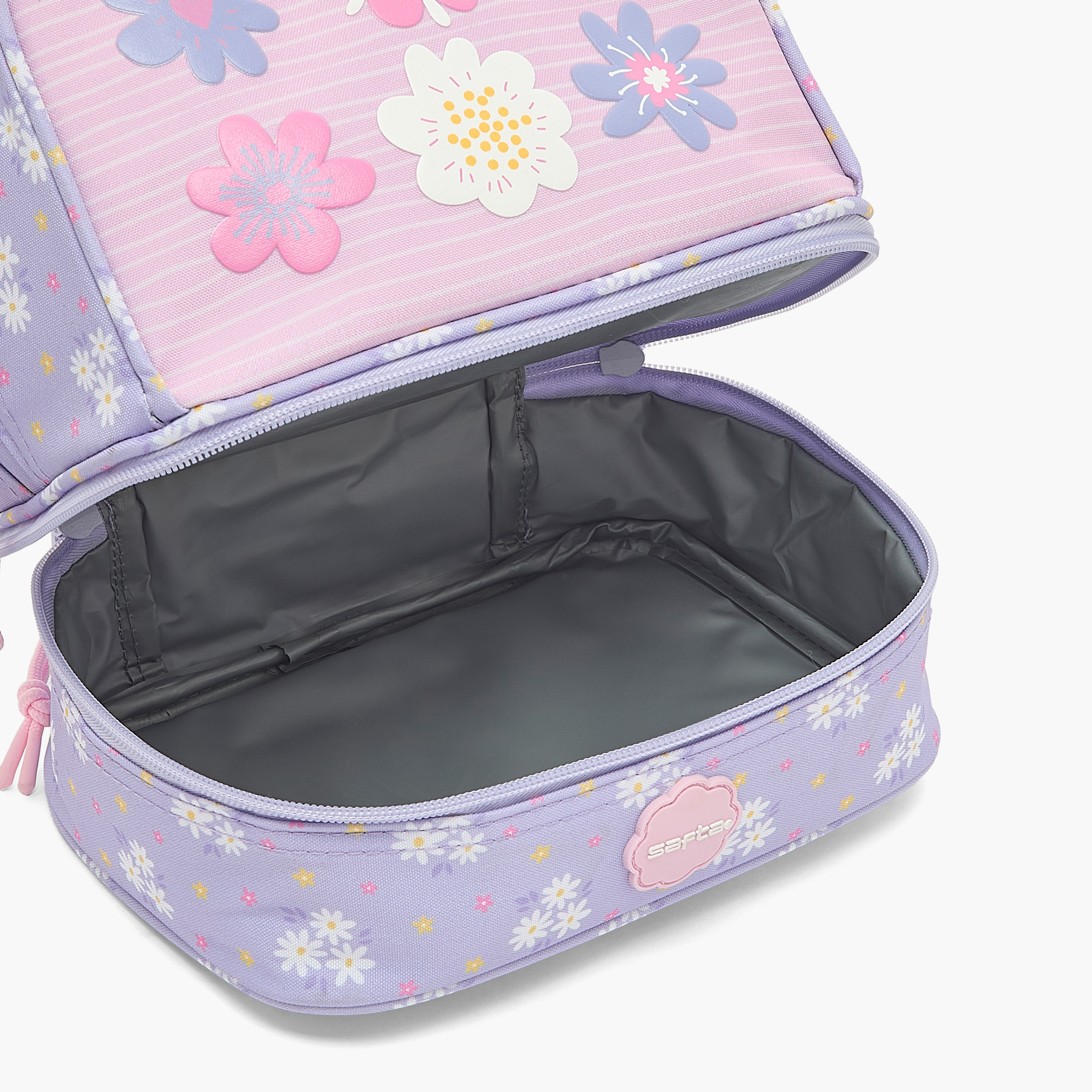 Safta Floral Print Lunch Bag for Girls 8-13 Years with Shoulder Strap-school-lunchessentials-lunchbags-image-8