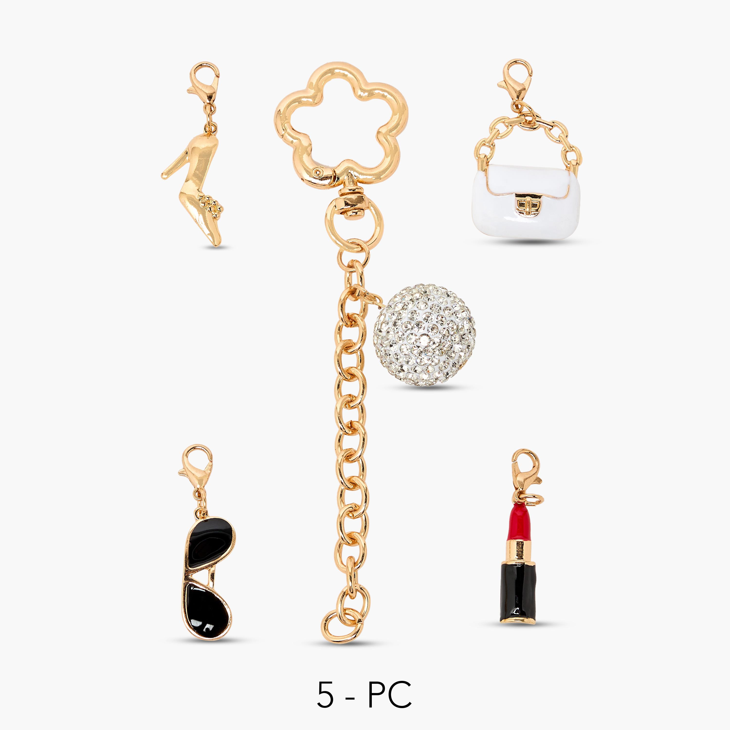 Set of 5 - Assorted Charm-girls-accessories-keyringsandbagcharms-image-1