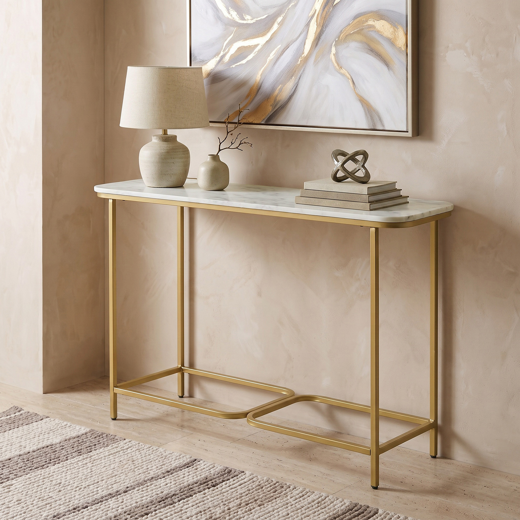 Marble Top Console Table-furniture-livingroom-sideandendtables-image-5