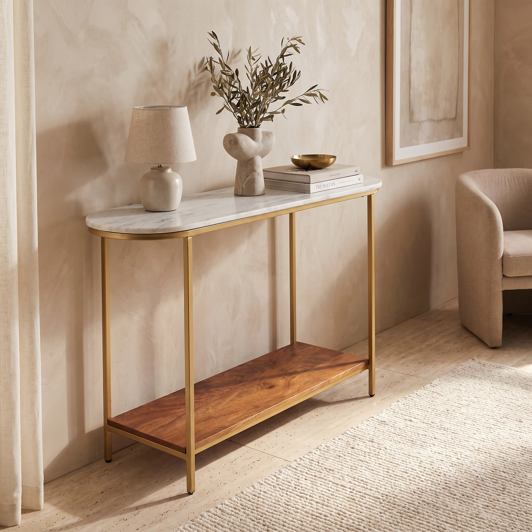 Marble Top Console Table-furniture-livingroom-sideandendtables-image-5