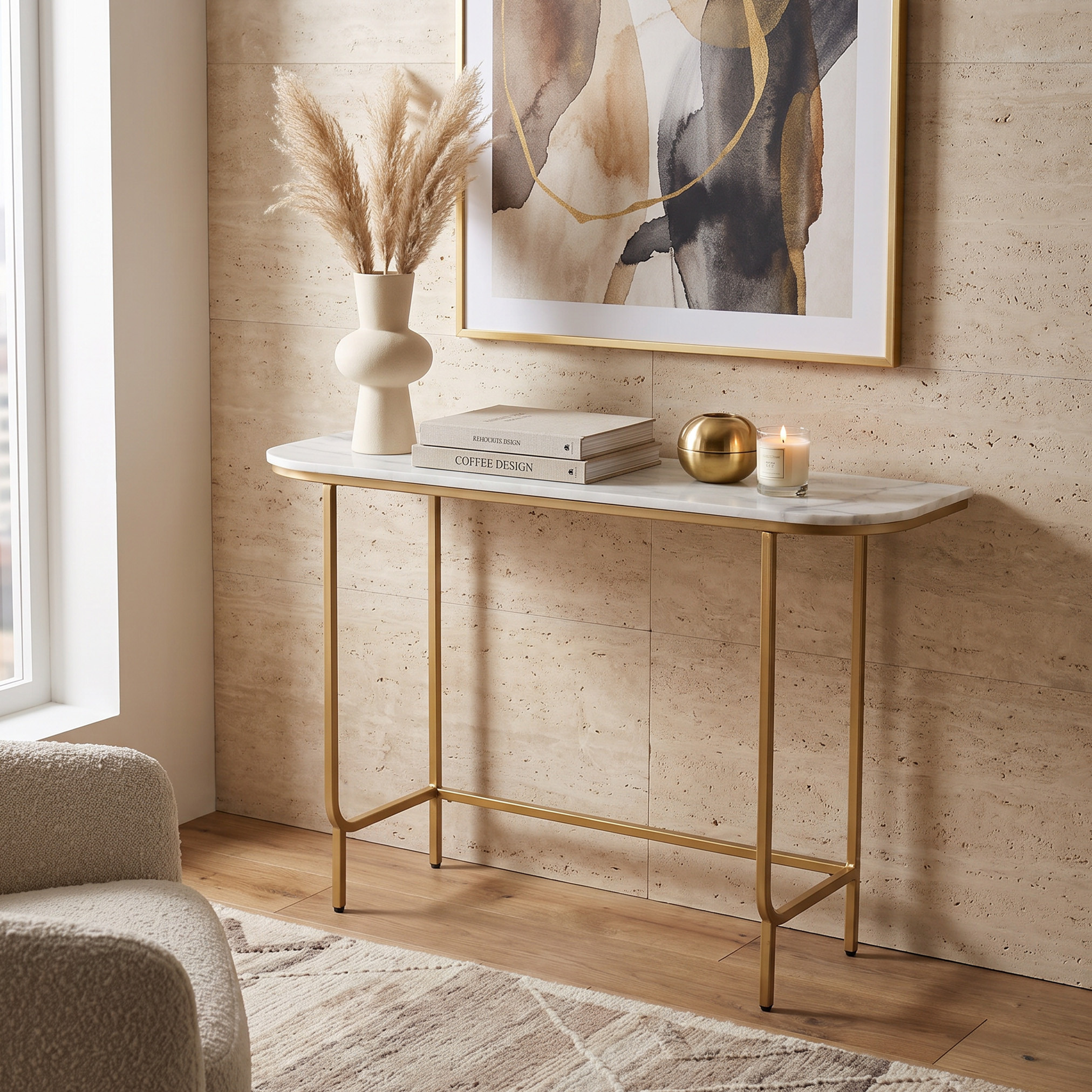 Marble Top Console Table-furniture-livingroom-sideandendtables-image-5