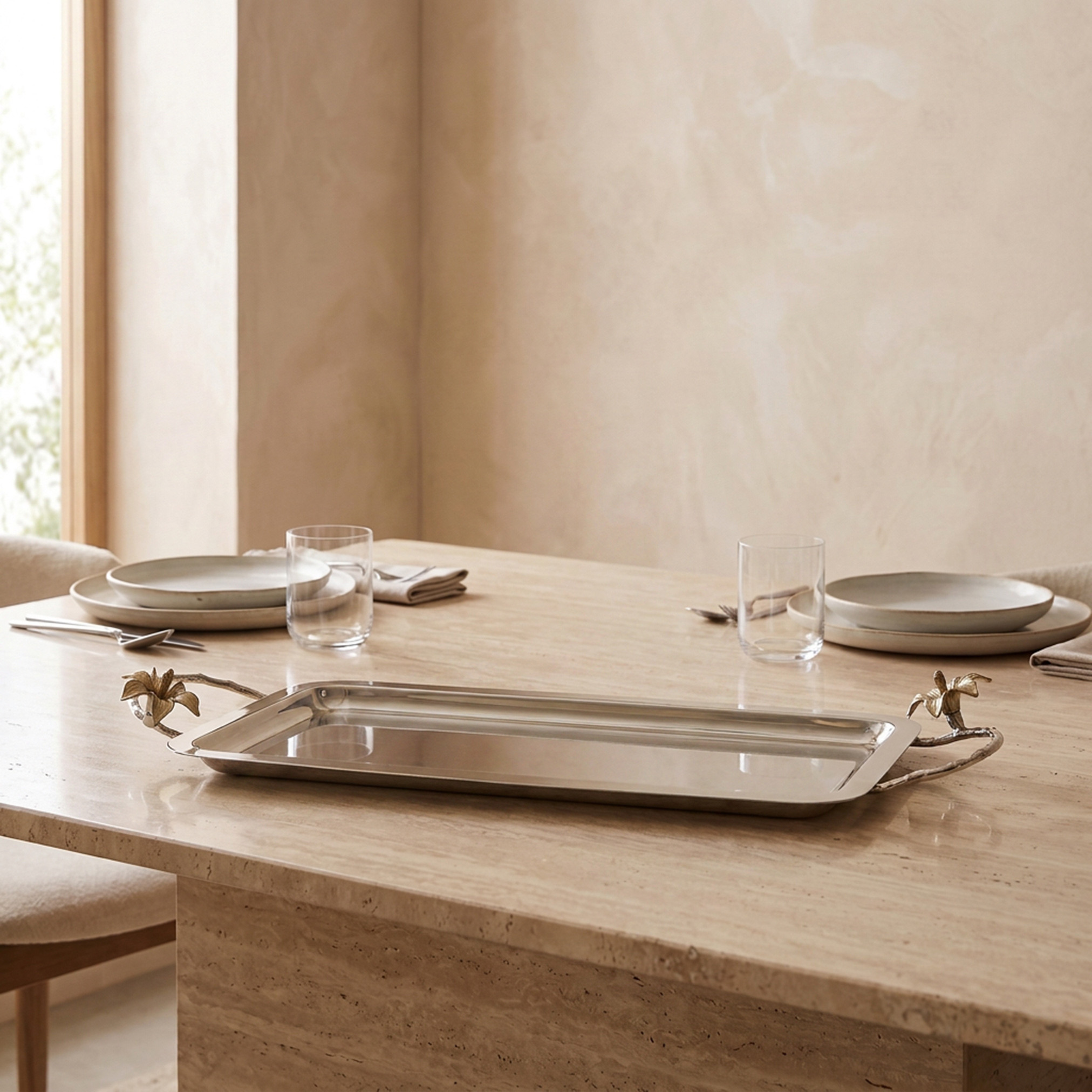 Layan Rectangular Metal Serving Tray-household-decor-boxesandtrays-image-2