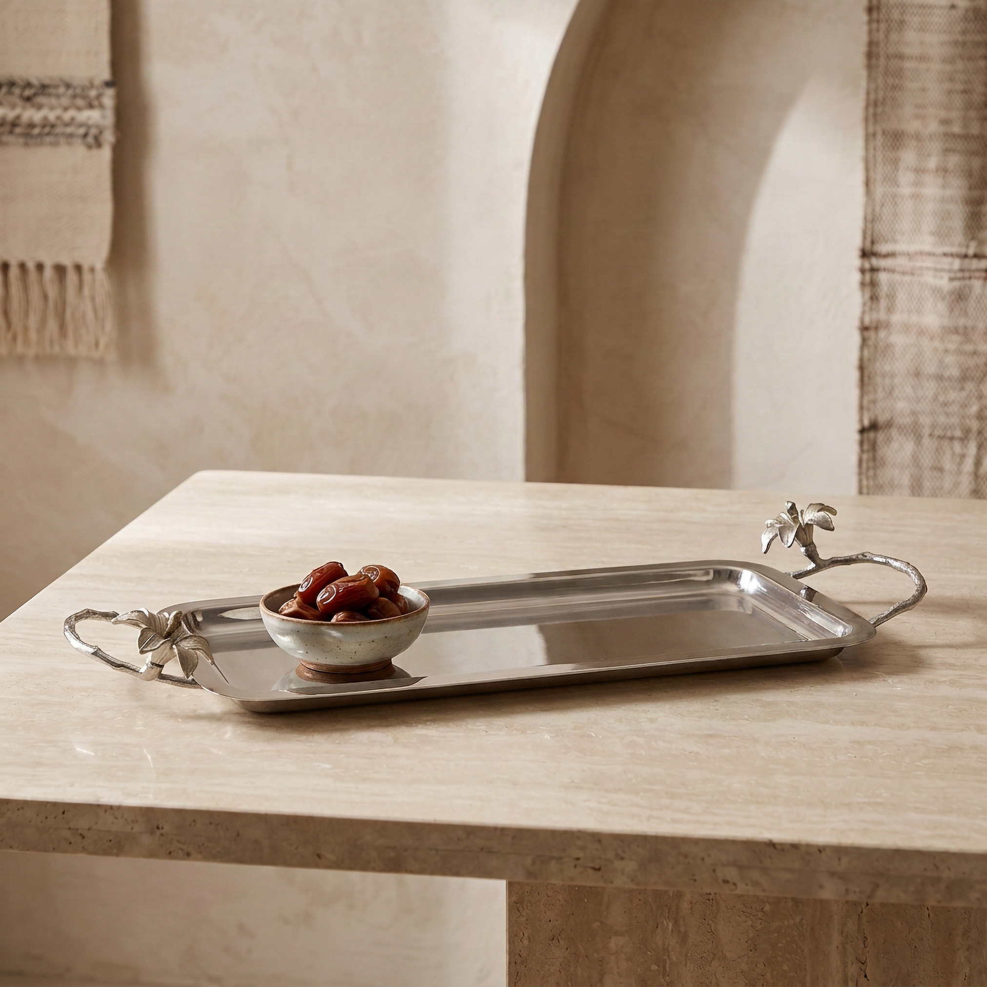 Layan Rectangular Metal Serving Tray-household-decor-boxesandtrays-image-2
