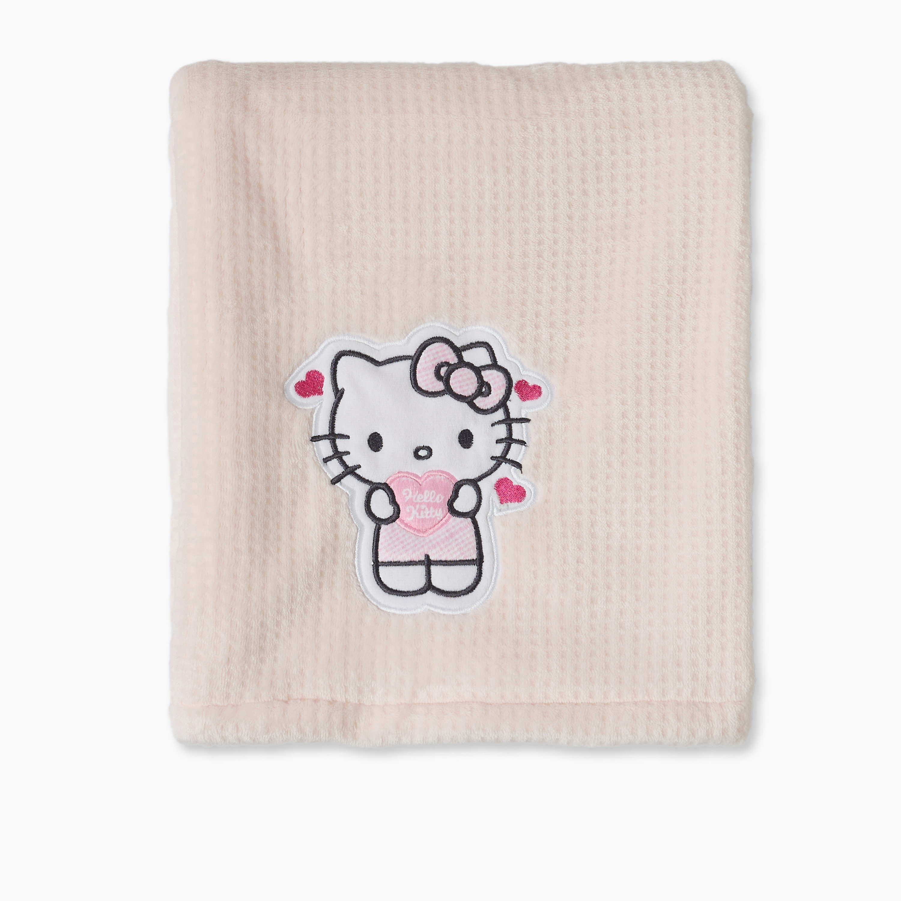 Sanrio Cotton Hello Kitty Applique Blanket-baby-nursery-blanketsandswaddles-receivingblankets-image-3