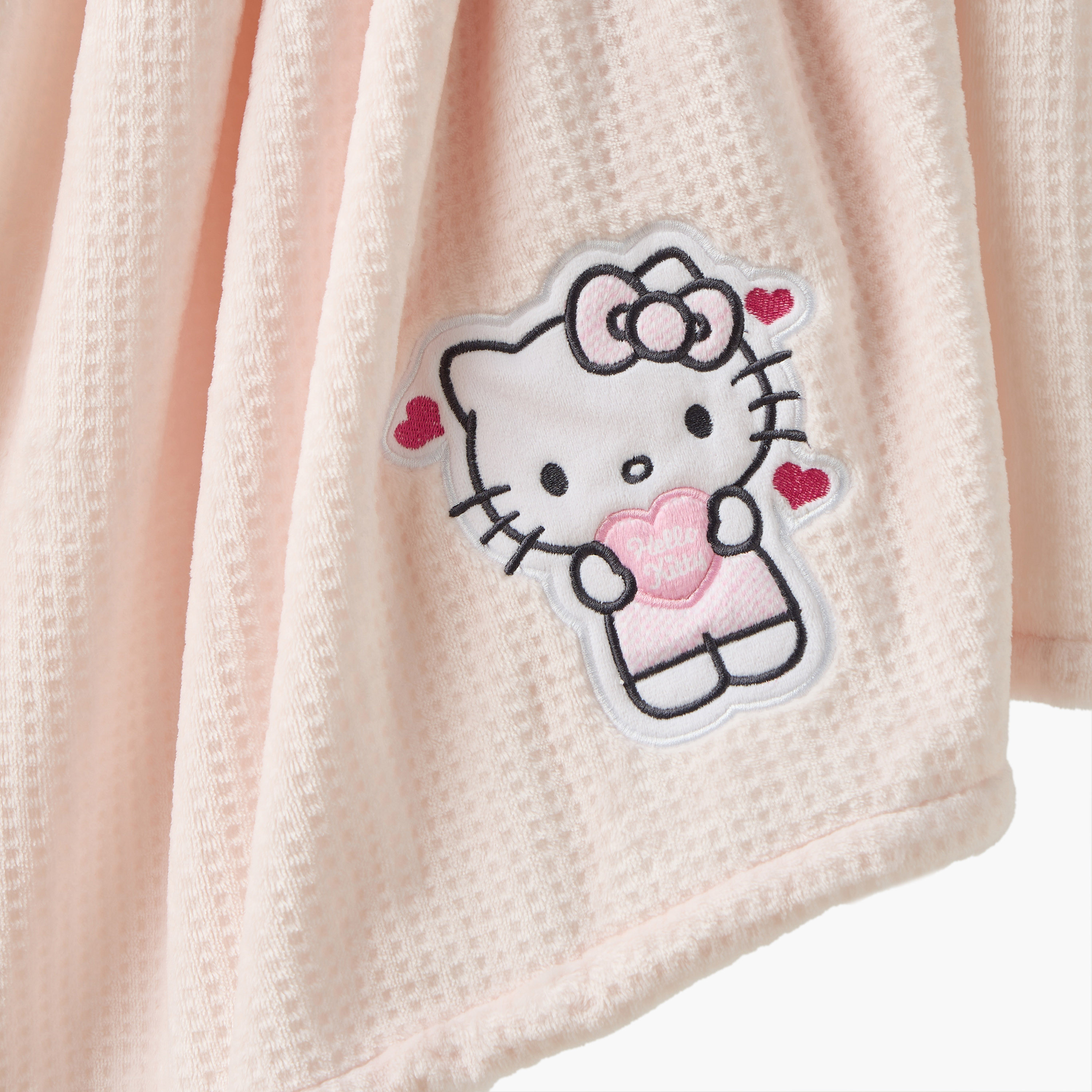 Sanrio Cotton Hello Kitty Applique Blanket-baby-nursery-blanketsandswaddles-receivingblankets-image-4