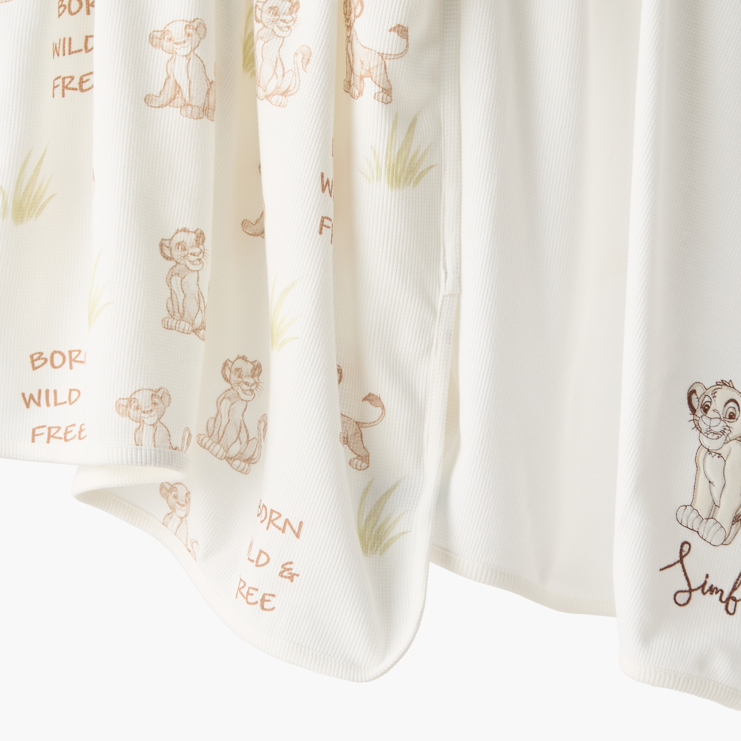 Disney Waffle Texture Lion King Print Blanket - Pack of 2-baby-nursery-blanketsandswaddles-blanketsandquilts-image-4