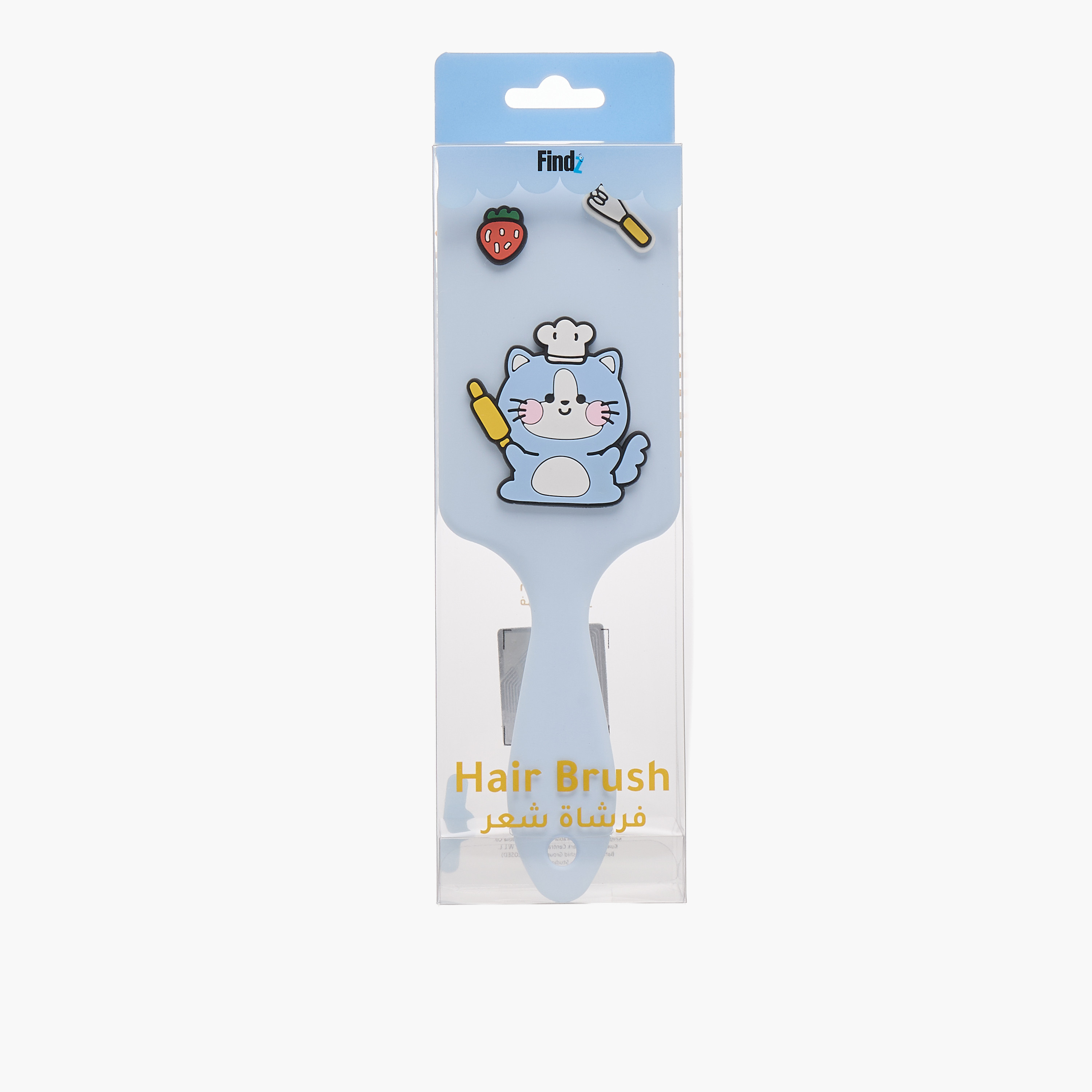 Findz Paddle Hairbrush with Cat Applique-women-hairaccessories-brushesandcombs-image-5