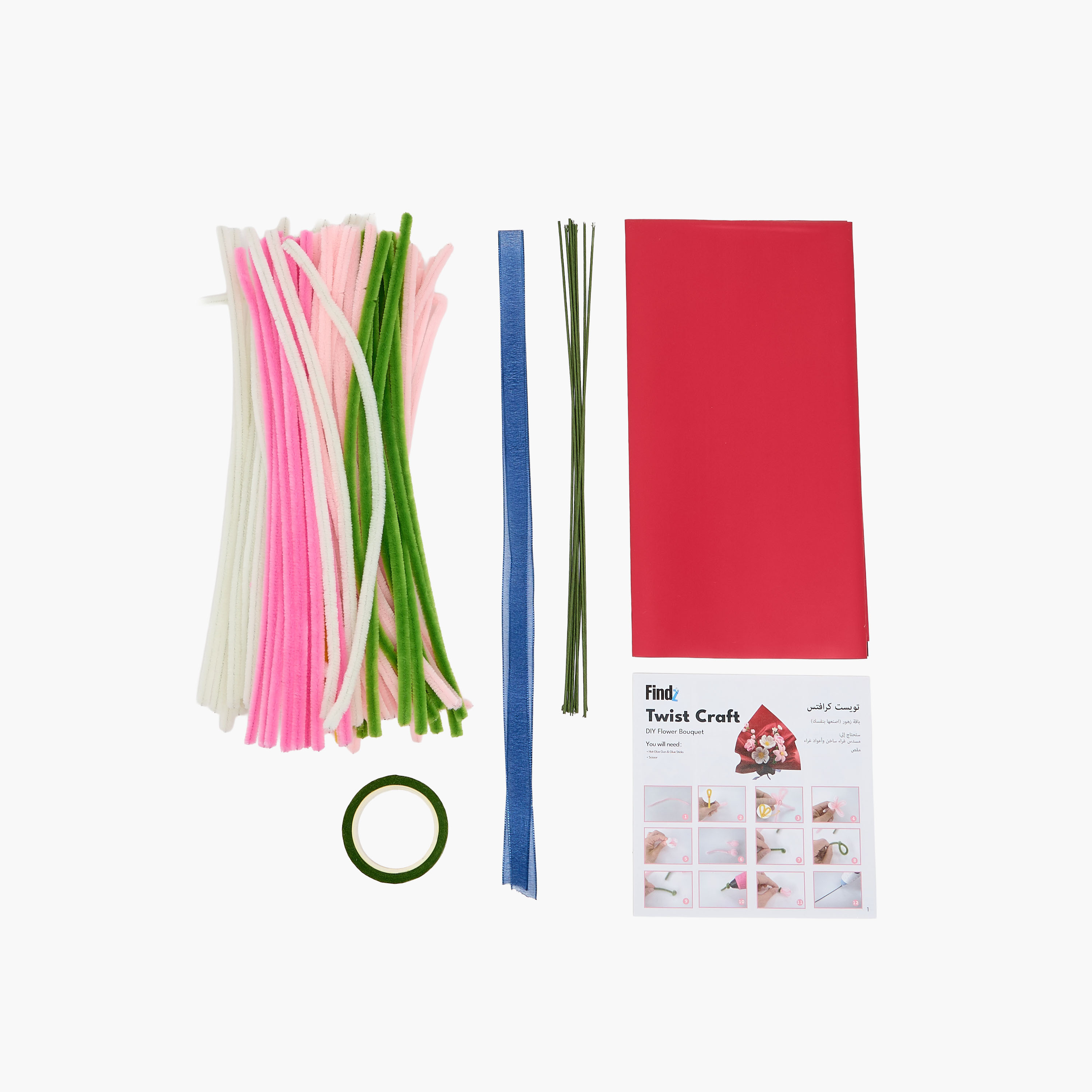 Findz Twist Craft DIY Flower Bouquet-school-artsandcrafts-image-2