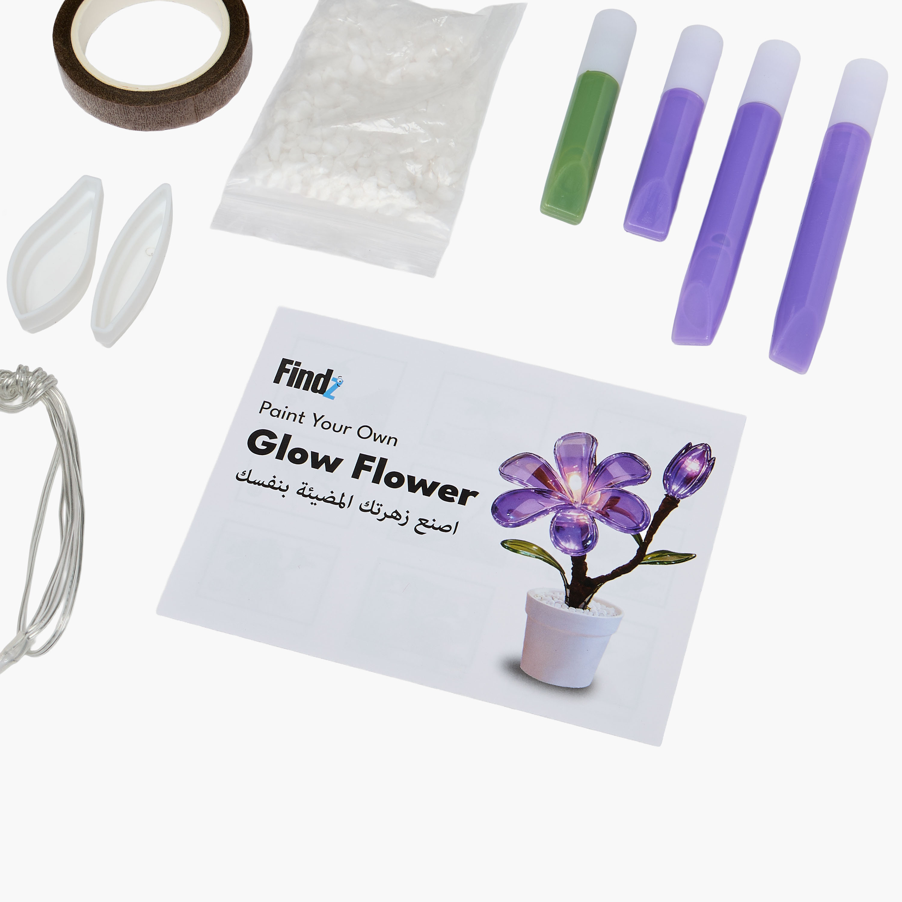 Findz DIY Paint Your Own Glow Flower-school-artsandcrafts-image-8