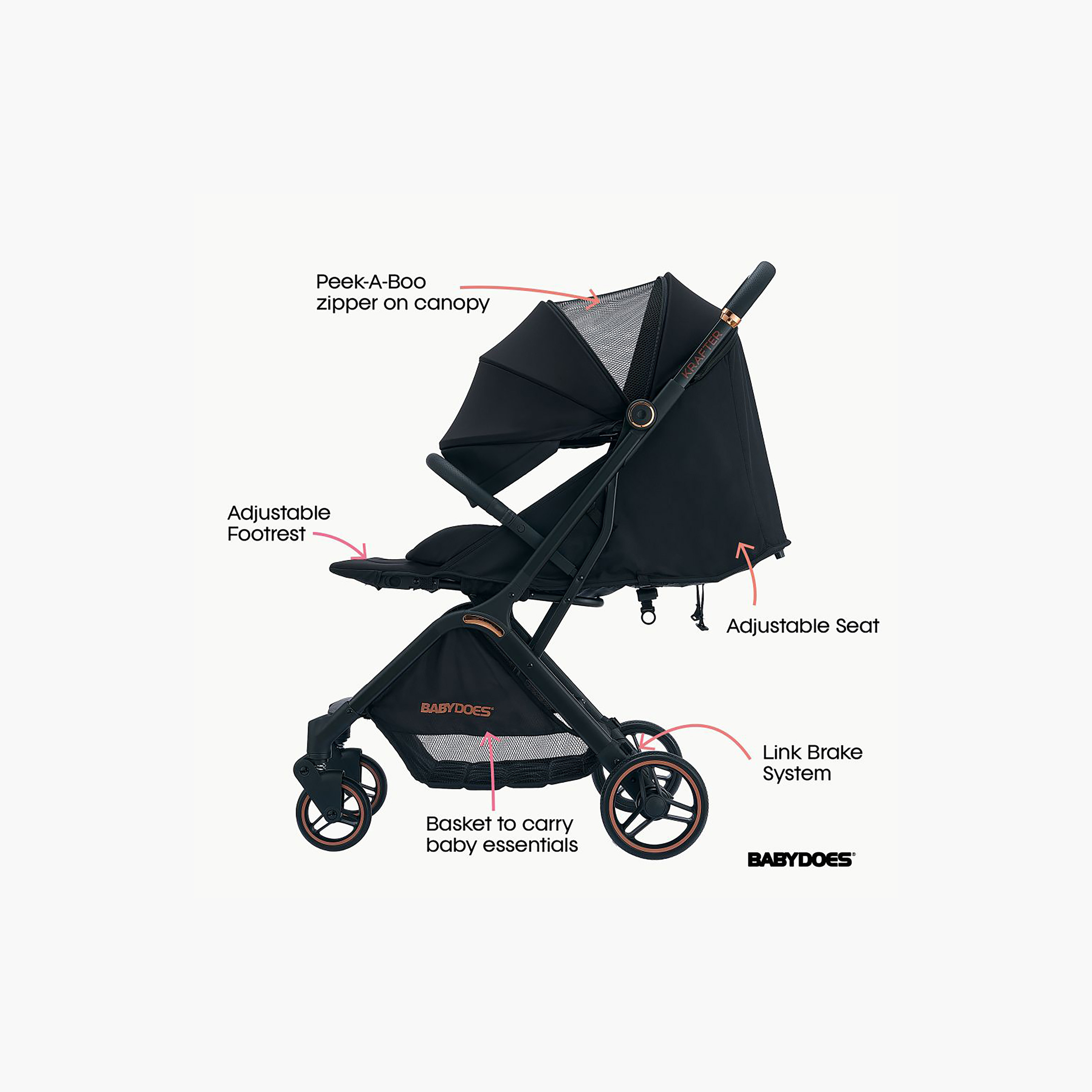 Babydoes Krafter Baby Stroller with Auto-Fold-baby-gear-strollersandprams-strollers-image-4