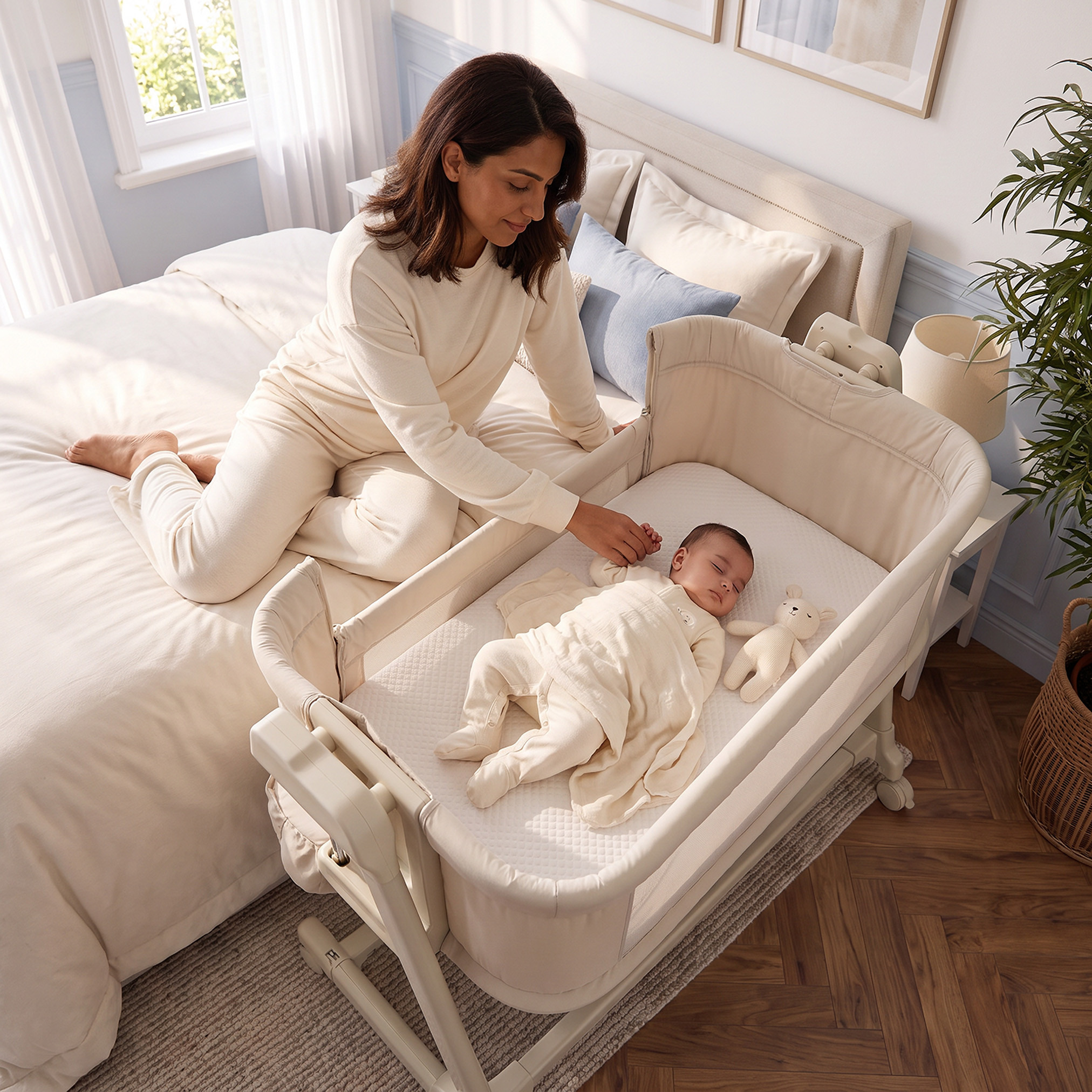 Giggles Baby Bassinet with Bluetooth Connectivity-baby-nursery-furniture-cribsandbeds-bassinets-image-3