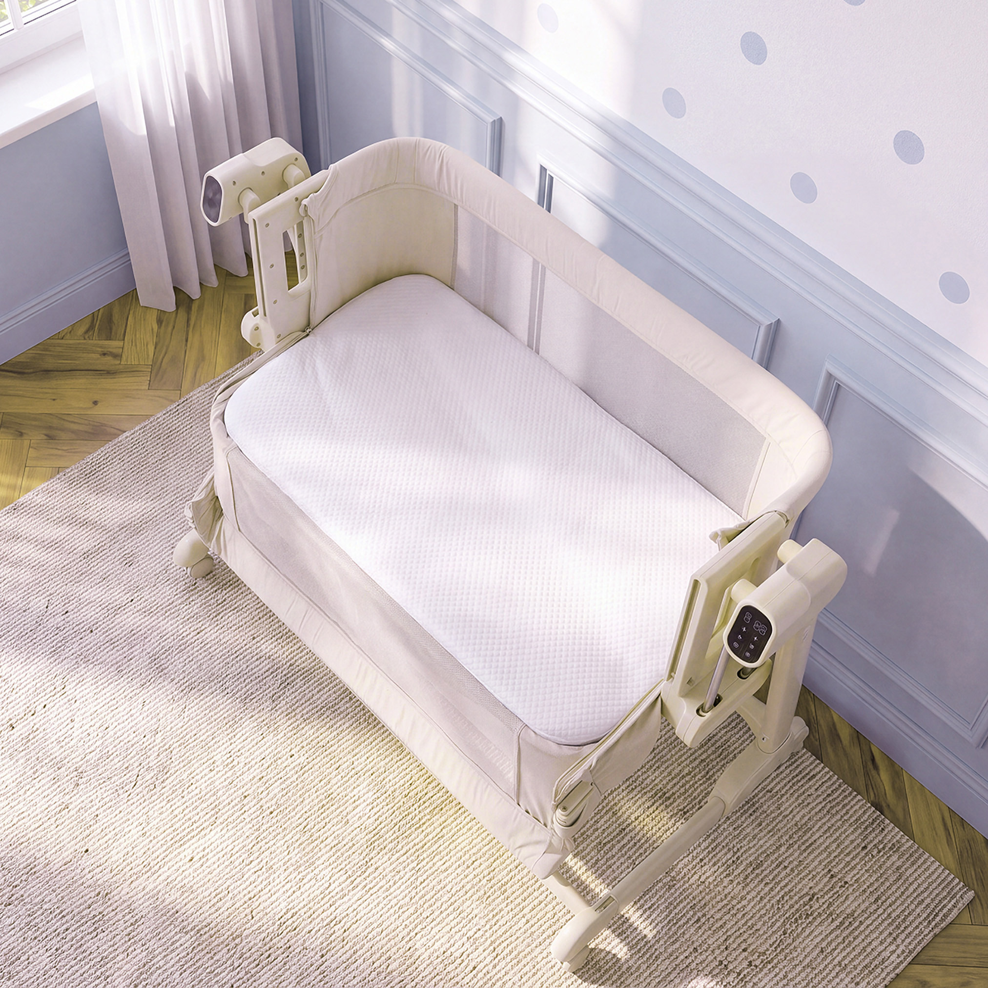 سرير أطفال هزّاز مع خاصية الاتصال بالبلوتوث من جيجلز-baby-nursery-furniture-cribsandbeds-bassinets-image-8
