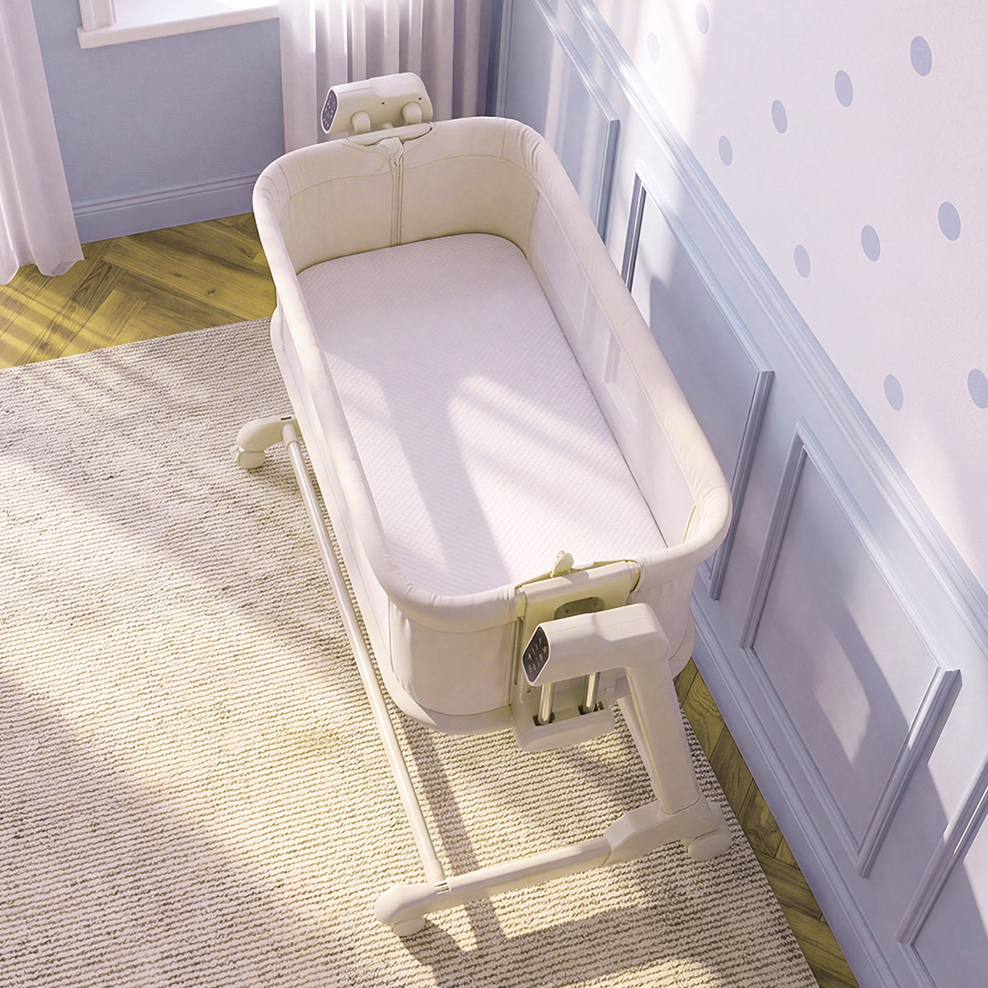 سرير أطفال هزّاز مع خاصية الاتصال بالبلوتوث من جيجلز-baby-nursery-furniture-cribsandbeds-bassinets-image-9