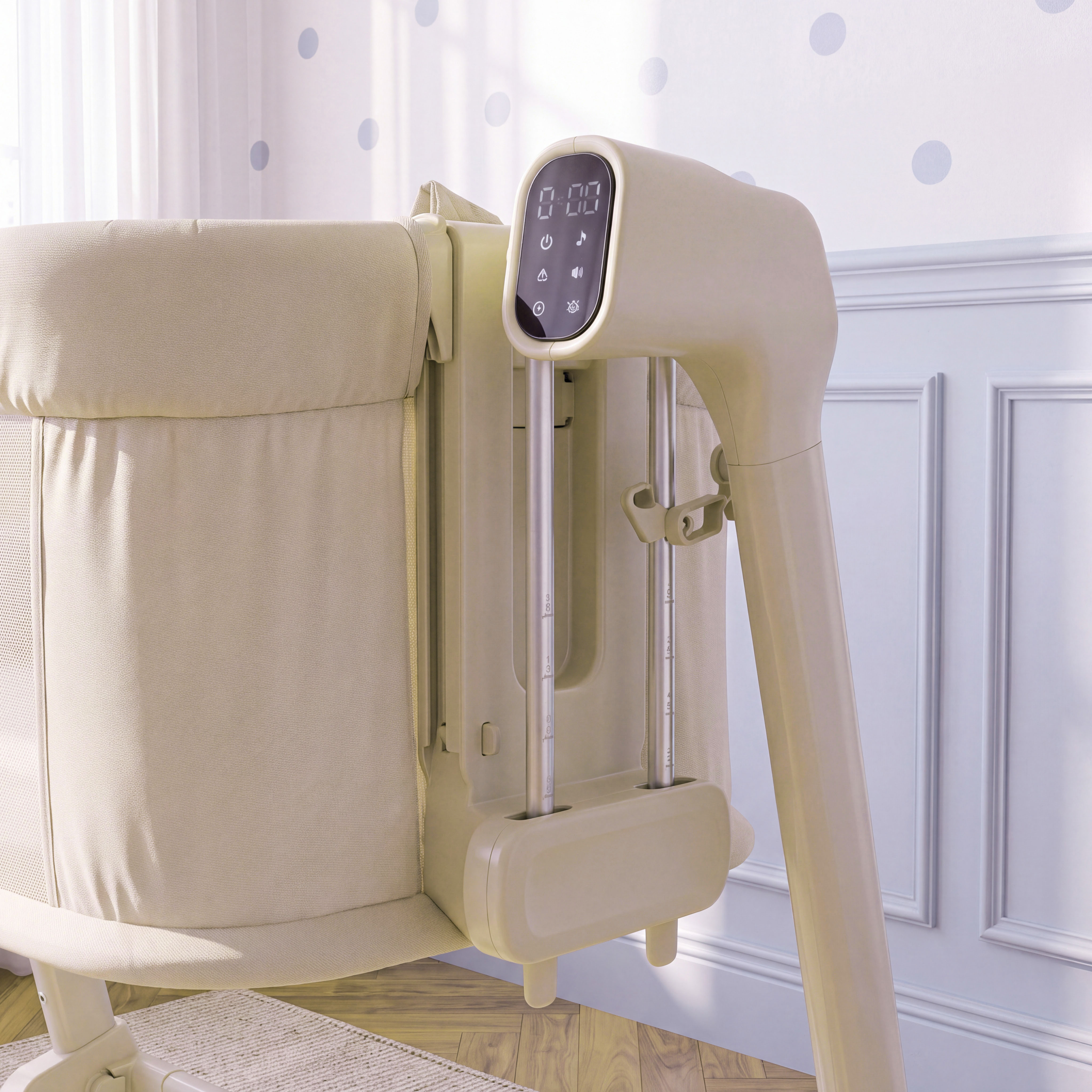 سرير أطفال هزّاز مع خاصية الاتصال بالبلوتوث من جيجلز-baby-nursery-furniture-cribsandbeds-bassinets-image-11