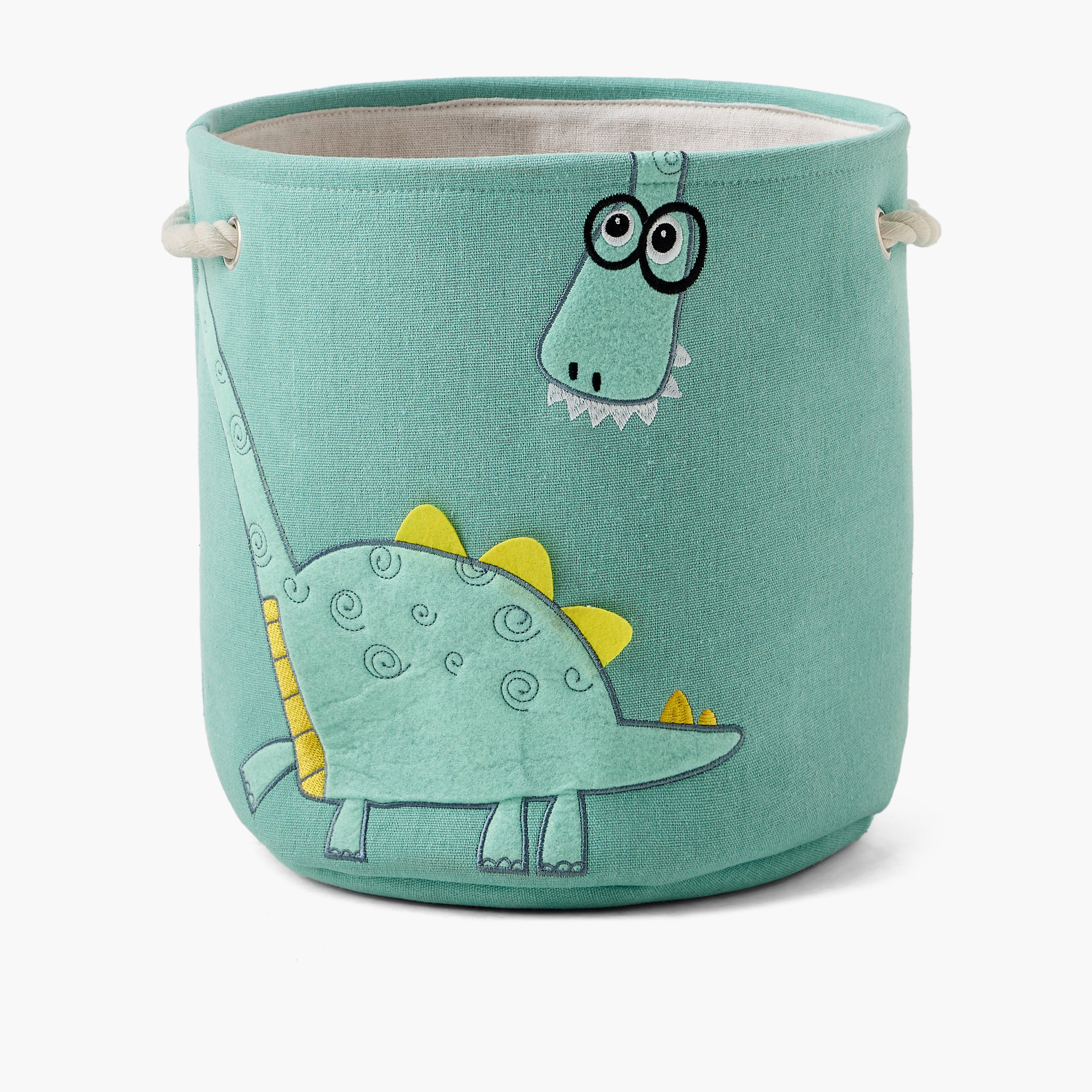 Juniors Dino Embroidered Hamper-baby-nursery-furniture-wardrobesandstorage-image-1