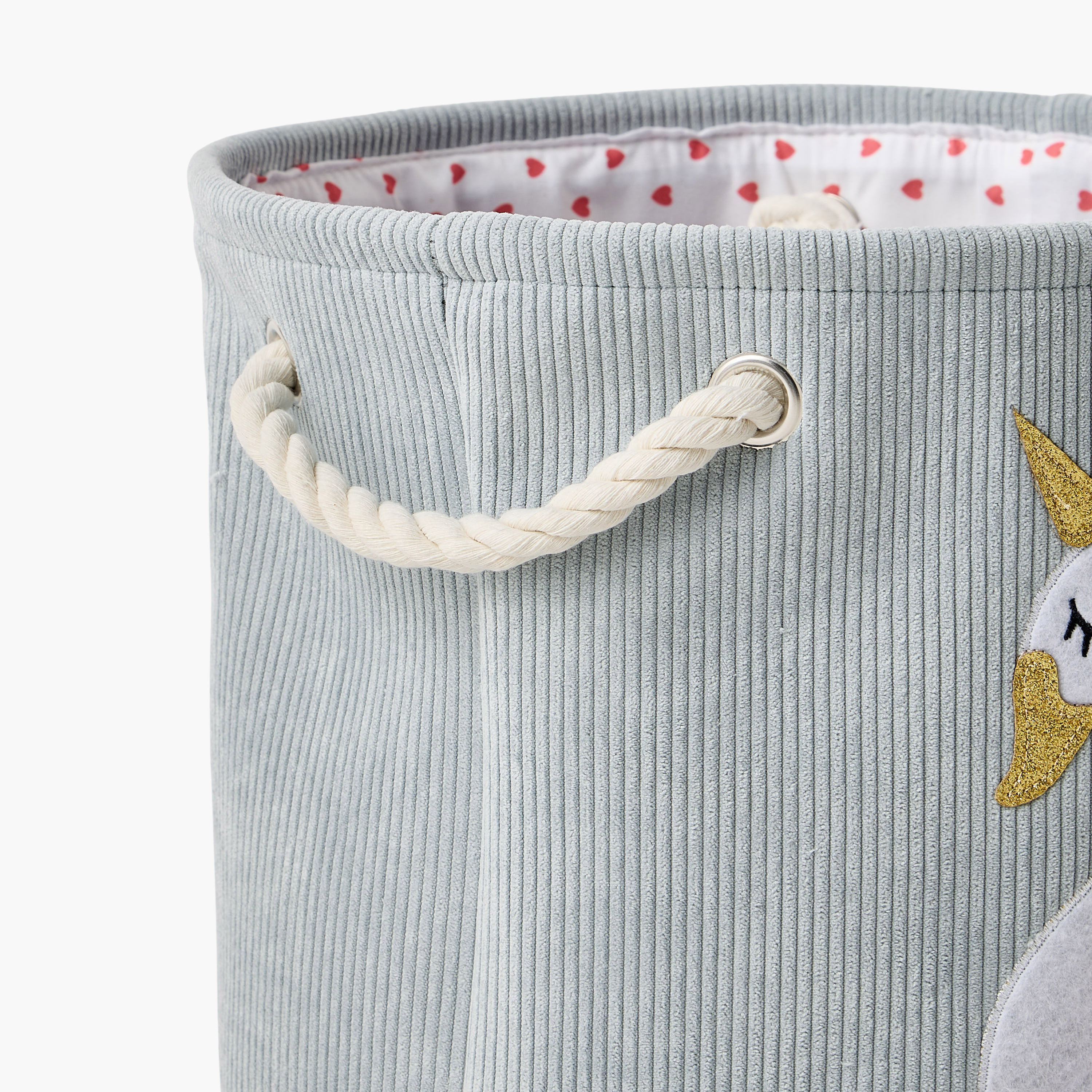 Juniors Swan Embroidered Hamper-baby-nursery-furniture-wardrobesandstorage-image-4