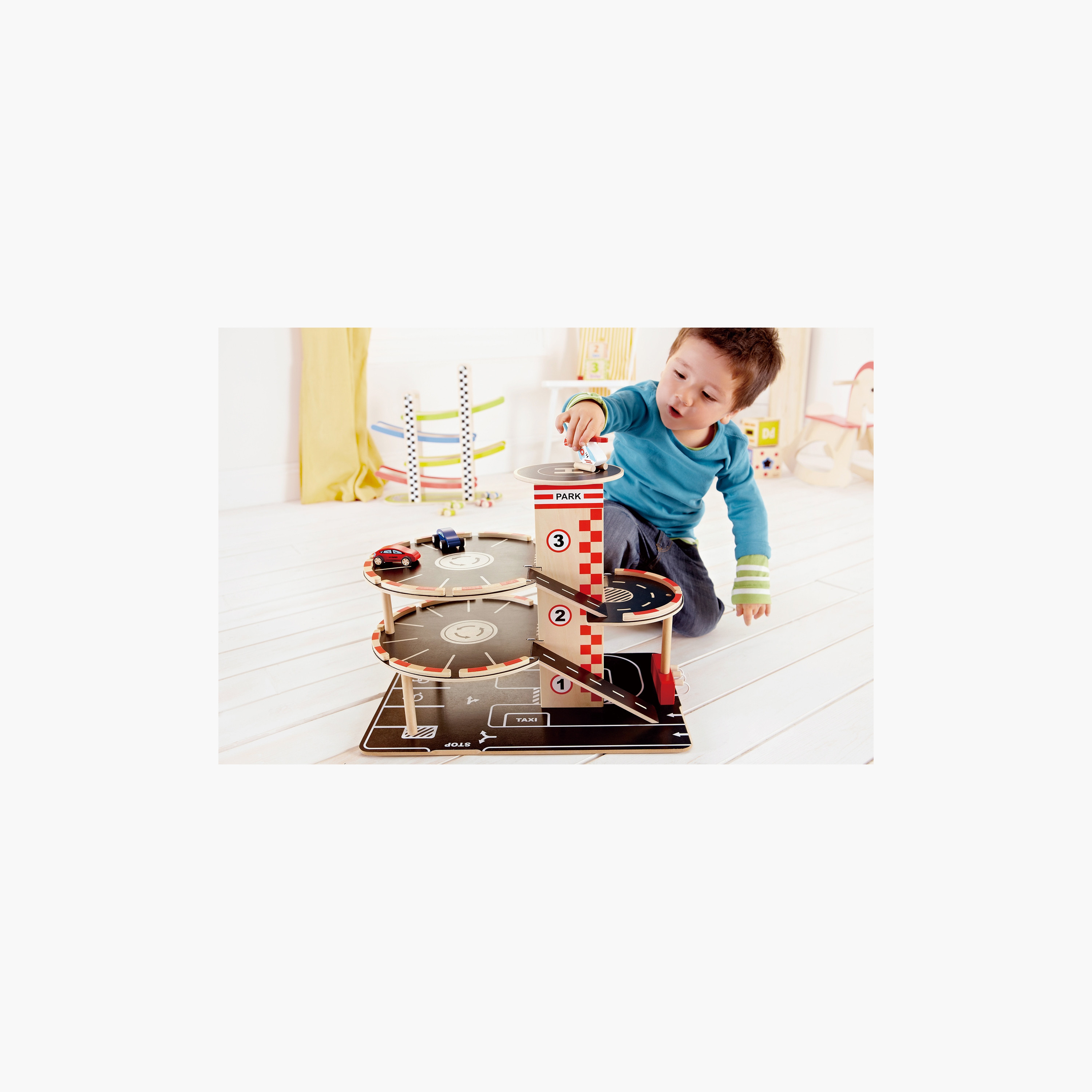 Hape Park & Go Garage-toys-playvehicles-vehicleplaysets-image-3