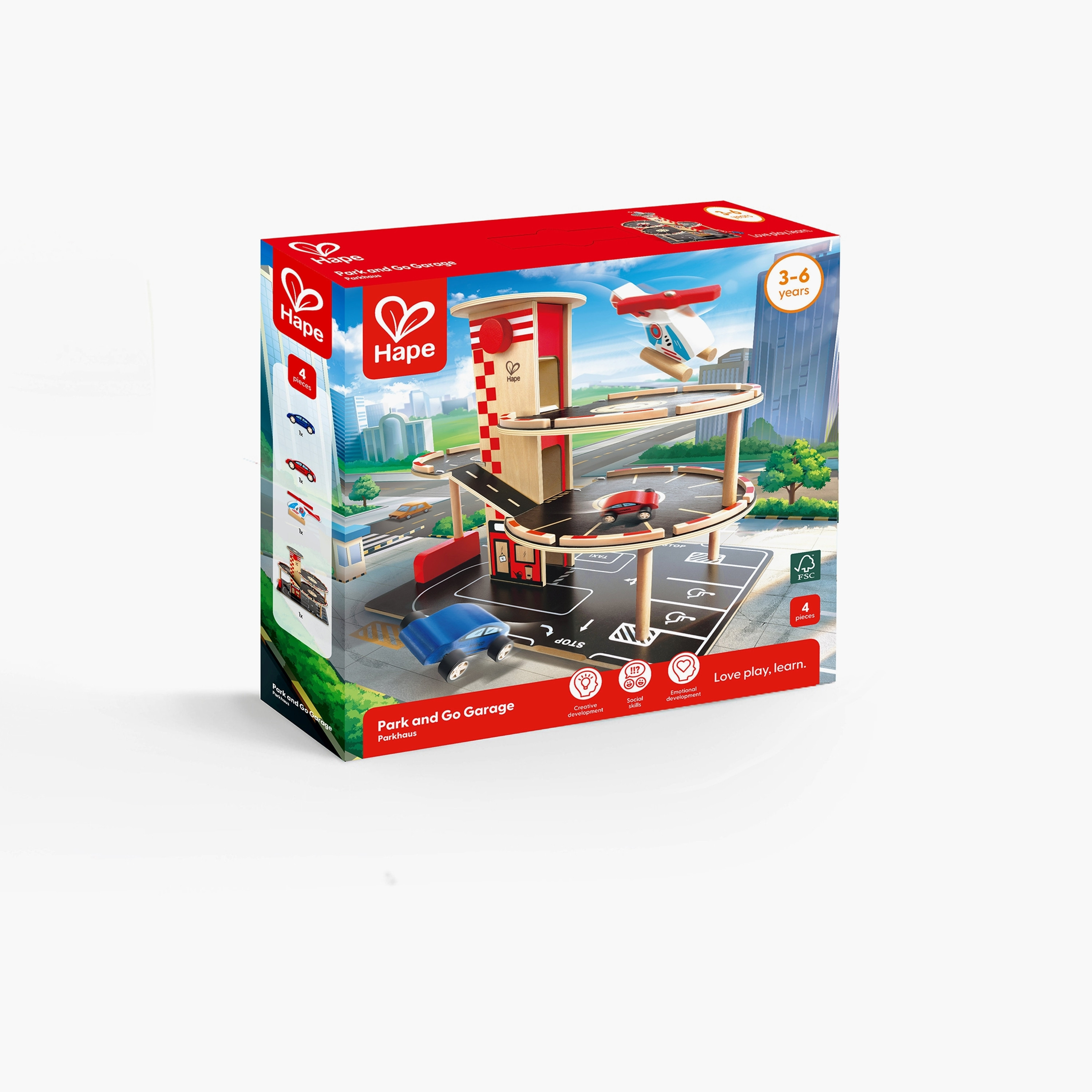 Hape Park & Go Garage-toys-playvehicles-vehicleplaysets-image-7