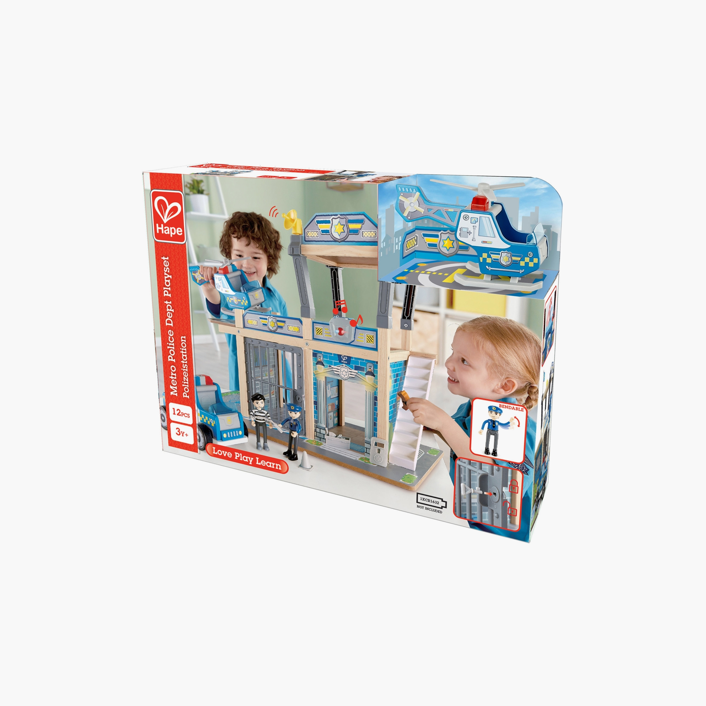 Hape Metro Police Department Playset-toys-roleplay-policeanddetectivesets-image-13
