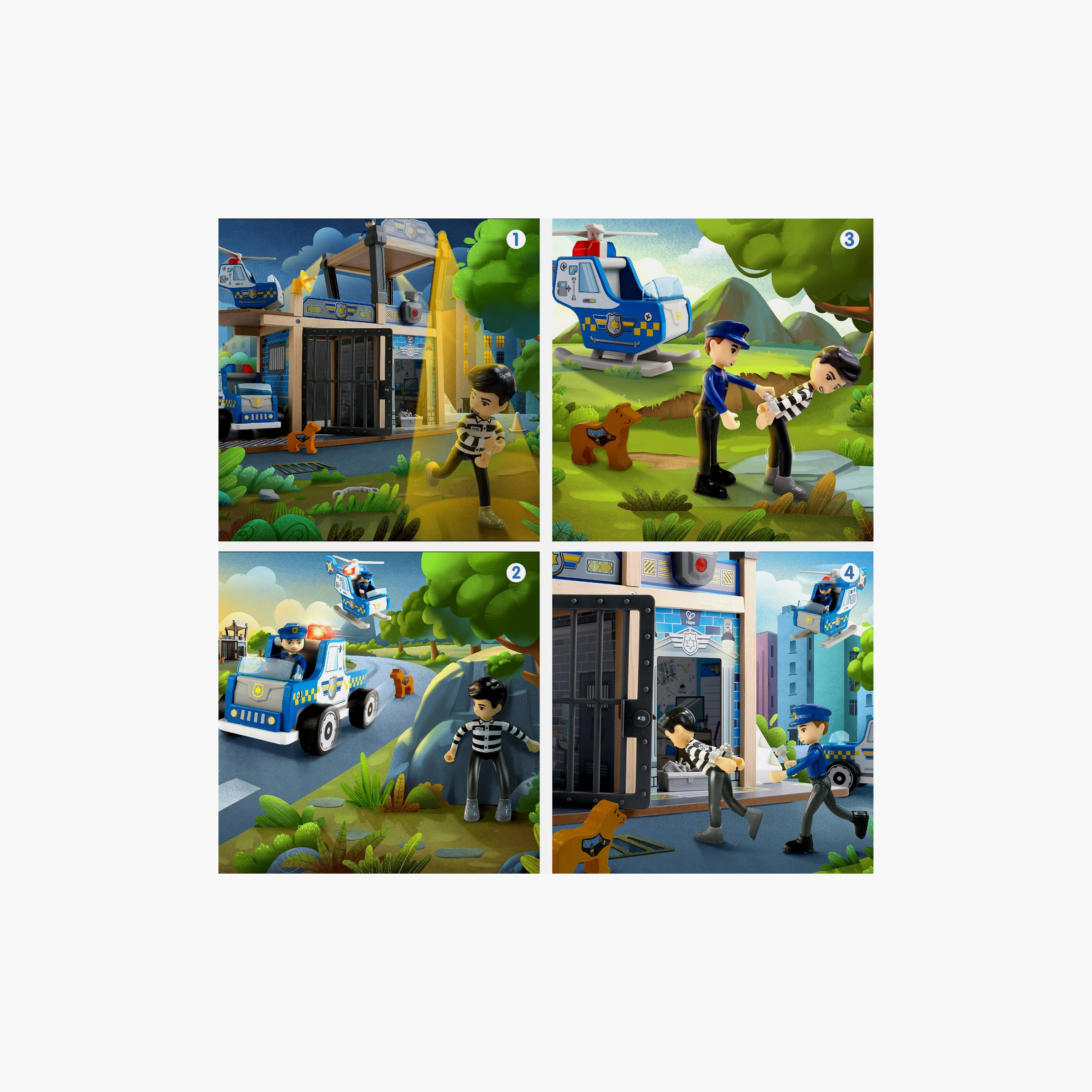 Hape Metro Police Department Playset-toys-roleplay-policeanddetectivesets-image-4