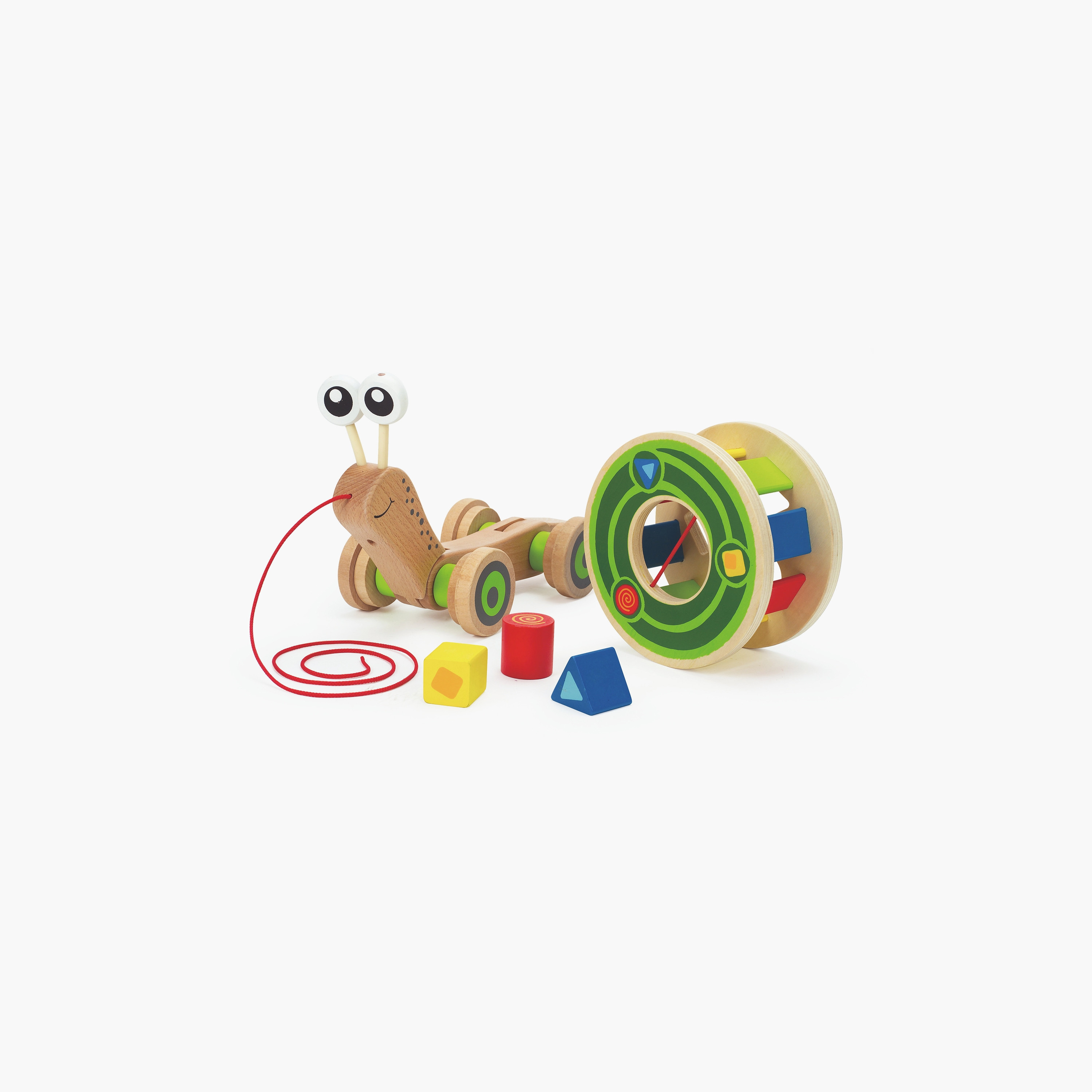 حلزون يسحب للمشي مع ملحقات من هيب-toys-babyandtoddlertoys-pushandpulltoys-image-1