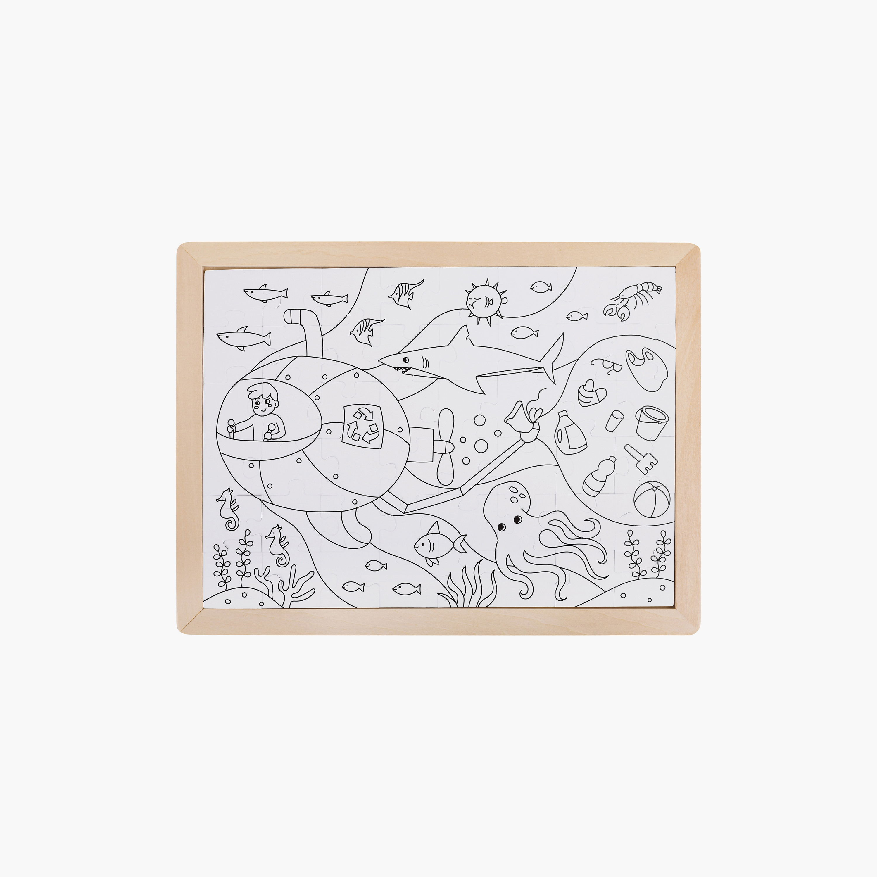Hape Ocean Rescue Colouring Jigsaw Puzzle-toys-indoortoys-puzzles-image-3