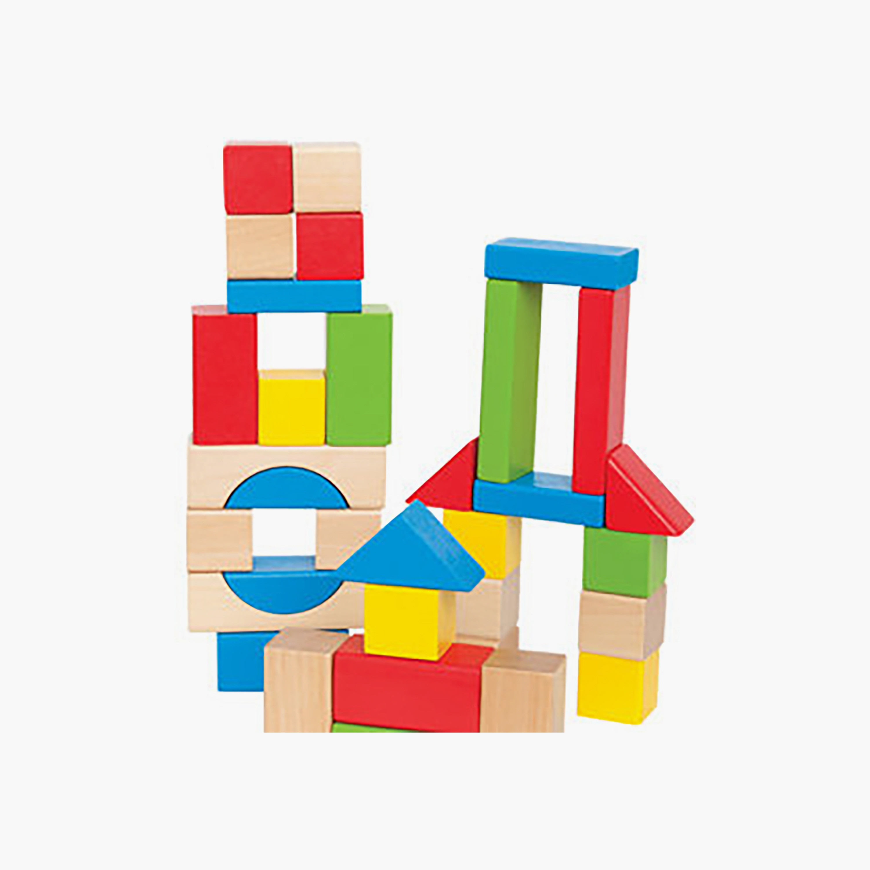 Hape Maple Wooden Blocks Building Set with Bag-toys-buildingblocks-blocks-image-1