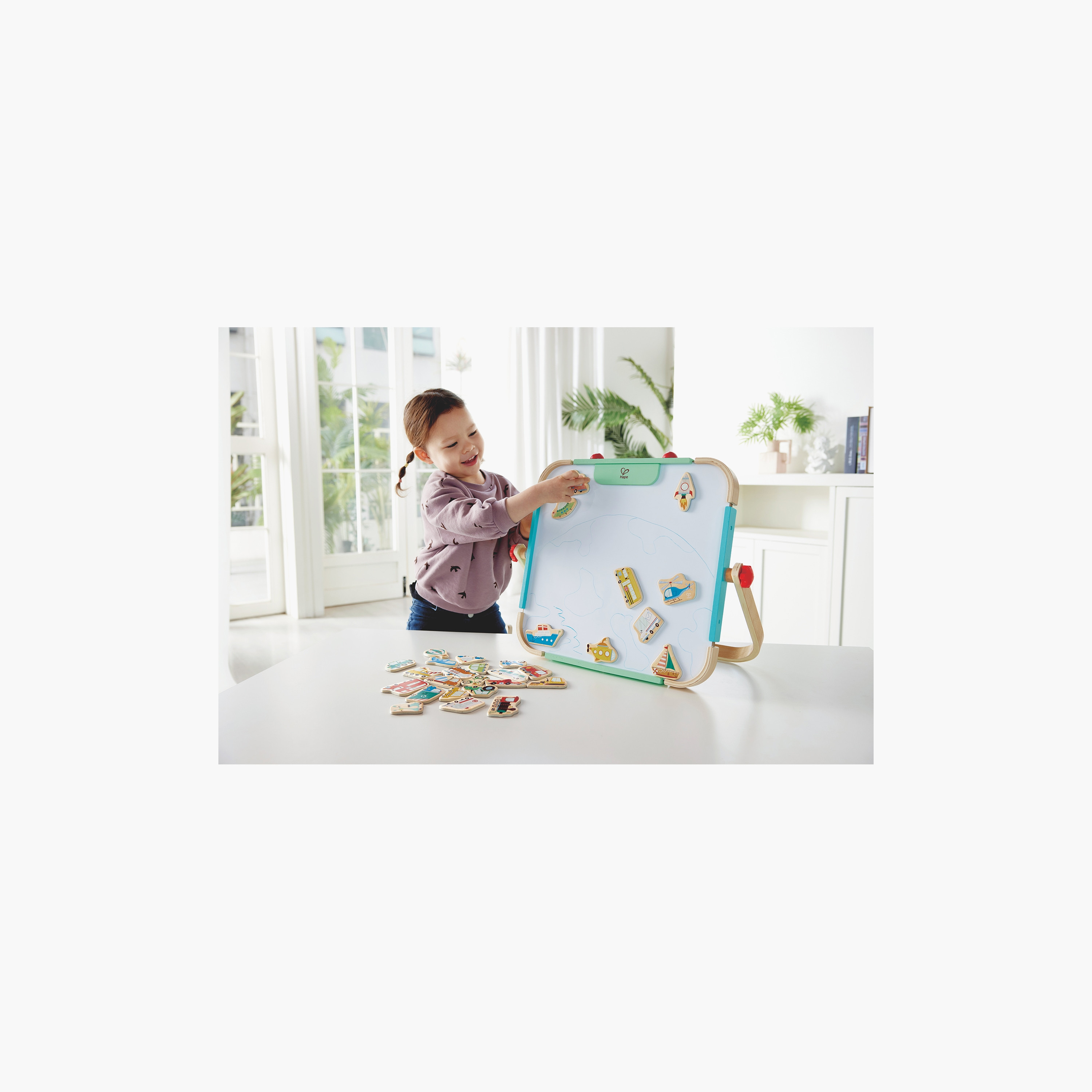 Hape 30-Piece Magnetic Vehicles Set-toys-buildingblocks-magnetictoys-image-2