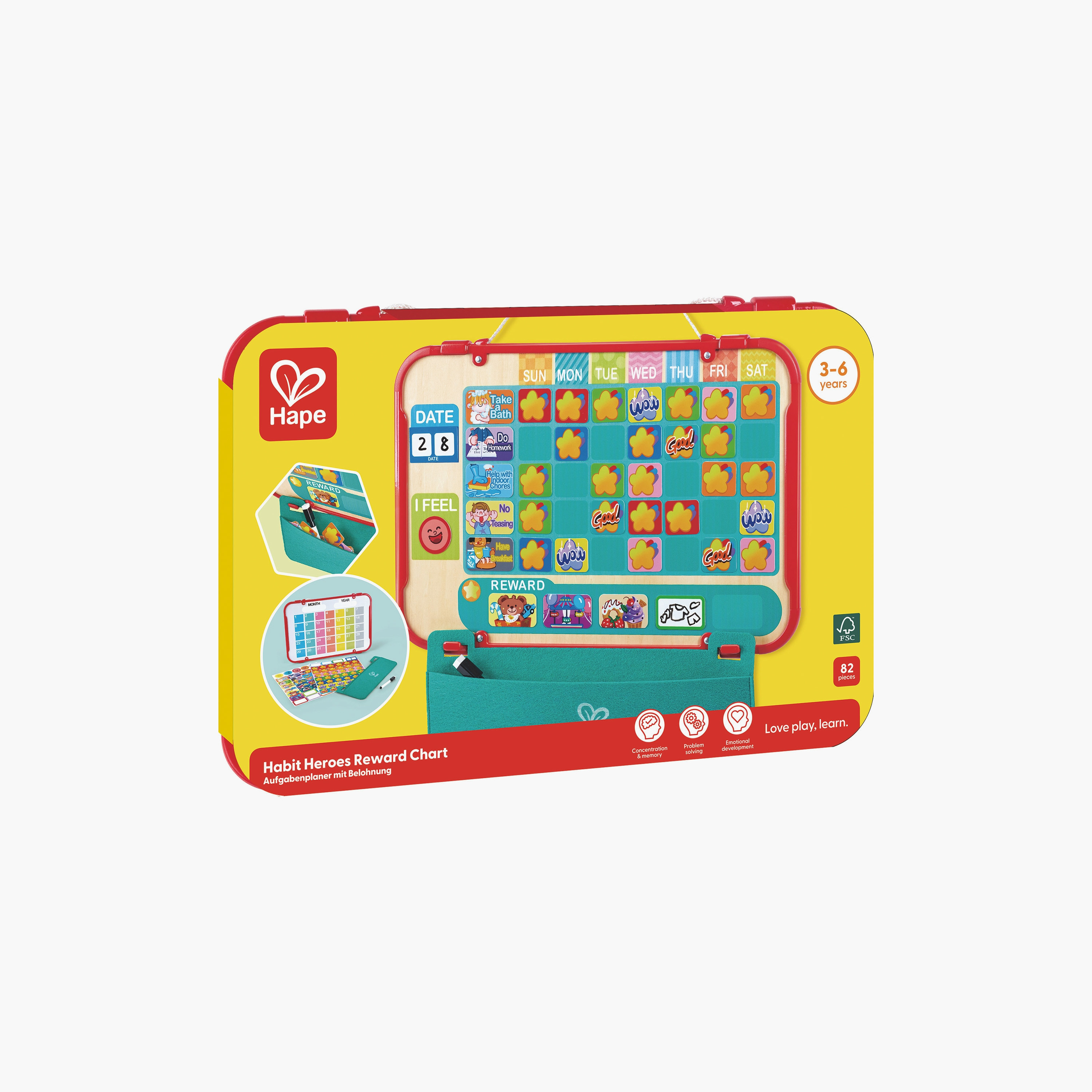 Hape Habit Heroes Reward Chart with Stickers-toys-babyandtoddlertoys-learningtoys-image-4