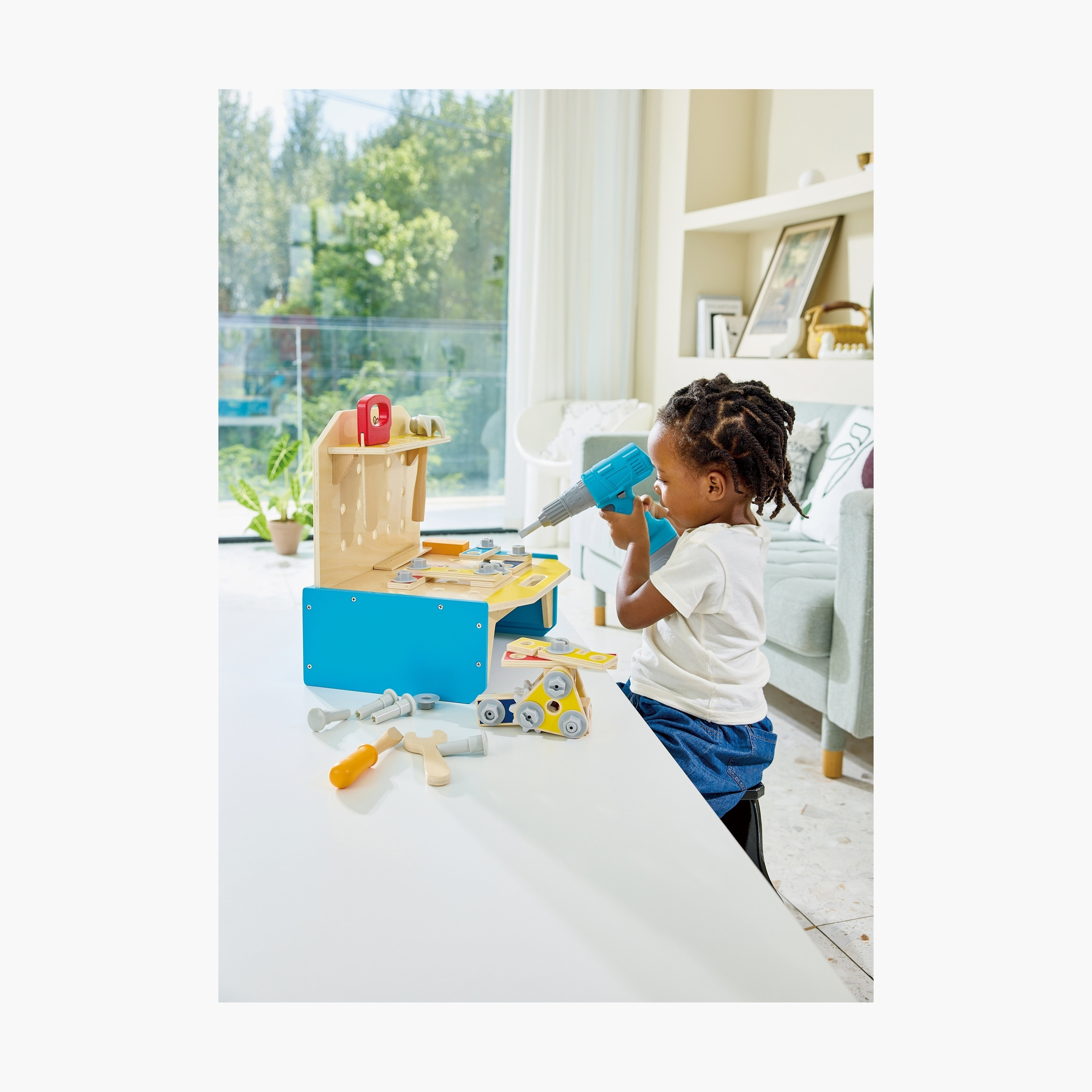 Hape Little Engineer's Wooden Workbench with Accessories-toys-babyandtoddlertoys-learningtoys-image-2