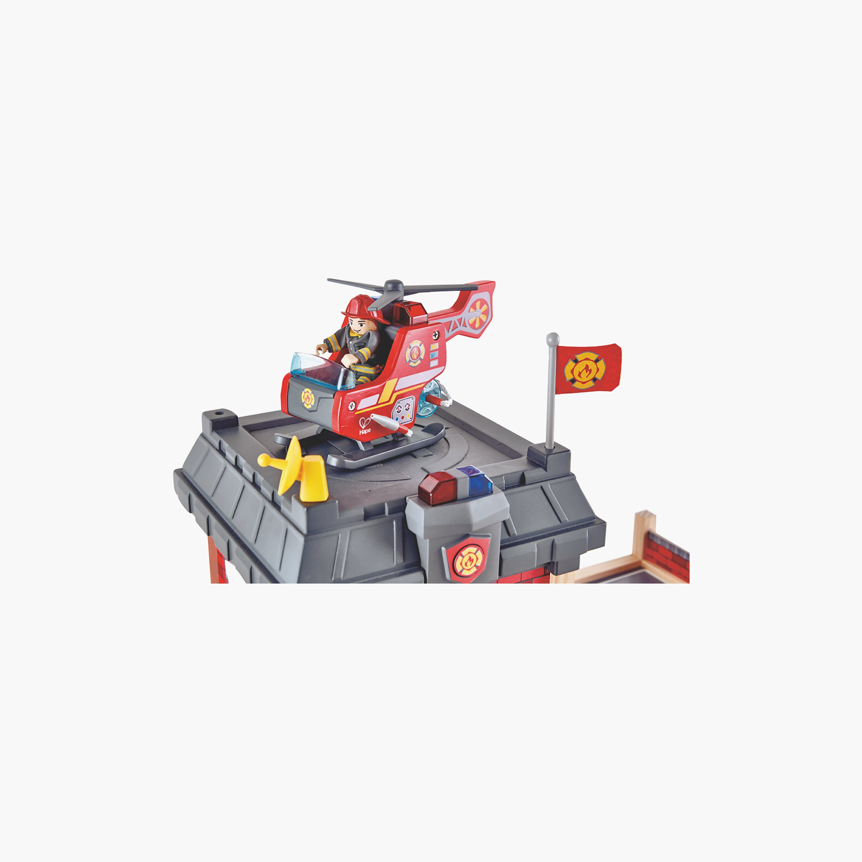 Hape City Fire Station & Fire Engine Toy Playset-toys-playfigures-actionplaysets-image-2