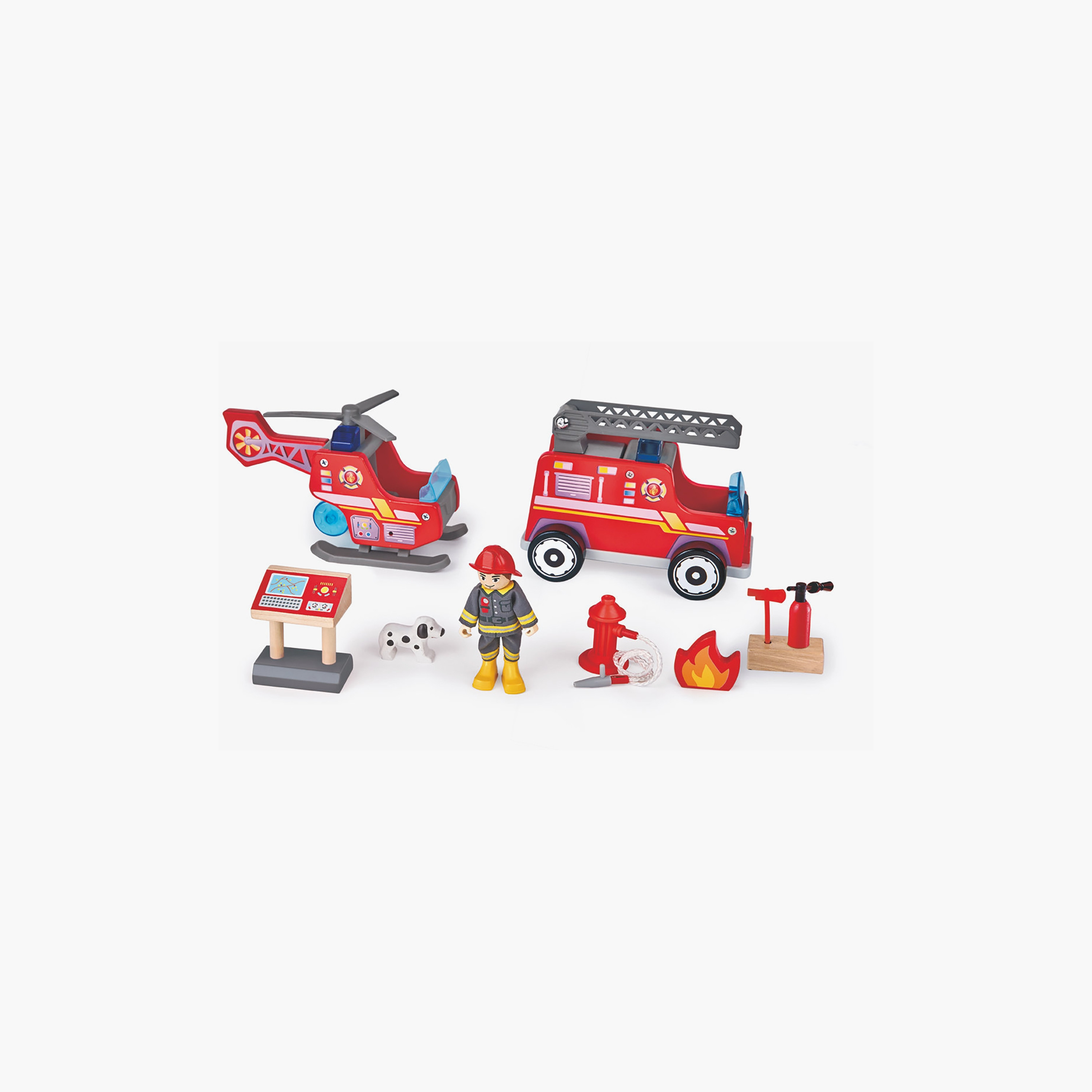 Hape City Fire Station & Fire Engine Toy Playset-toys-playfigures-actionplaysets-image-4
