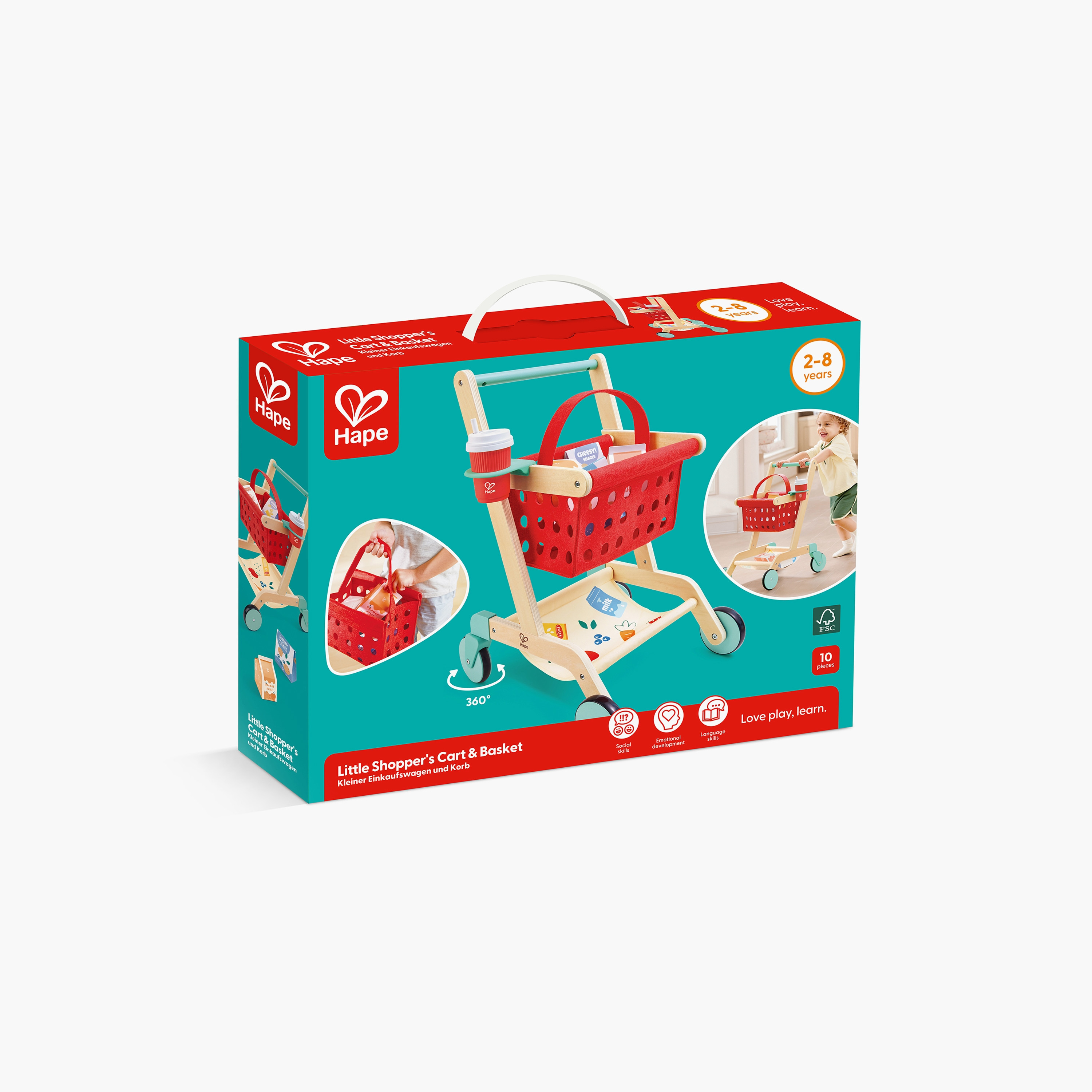 طقم عربة وسلة التسوق الصغيرة من هيب-toys-roleplay-supermarketandshoppingsets-image-6