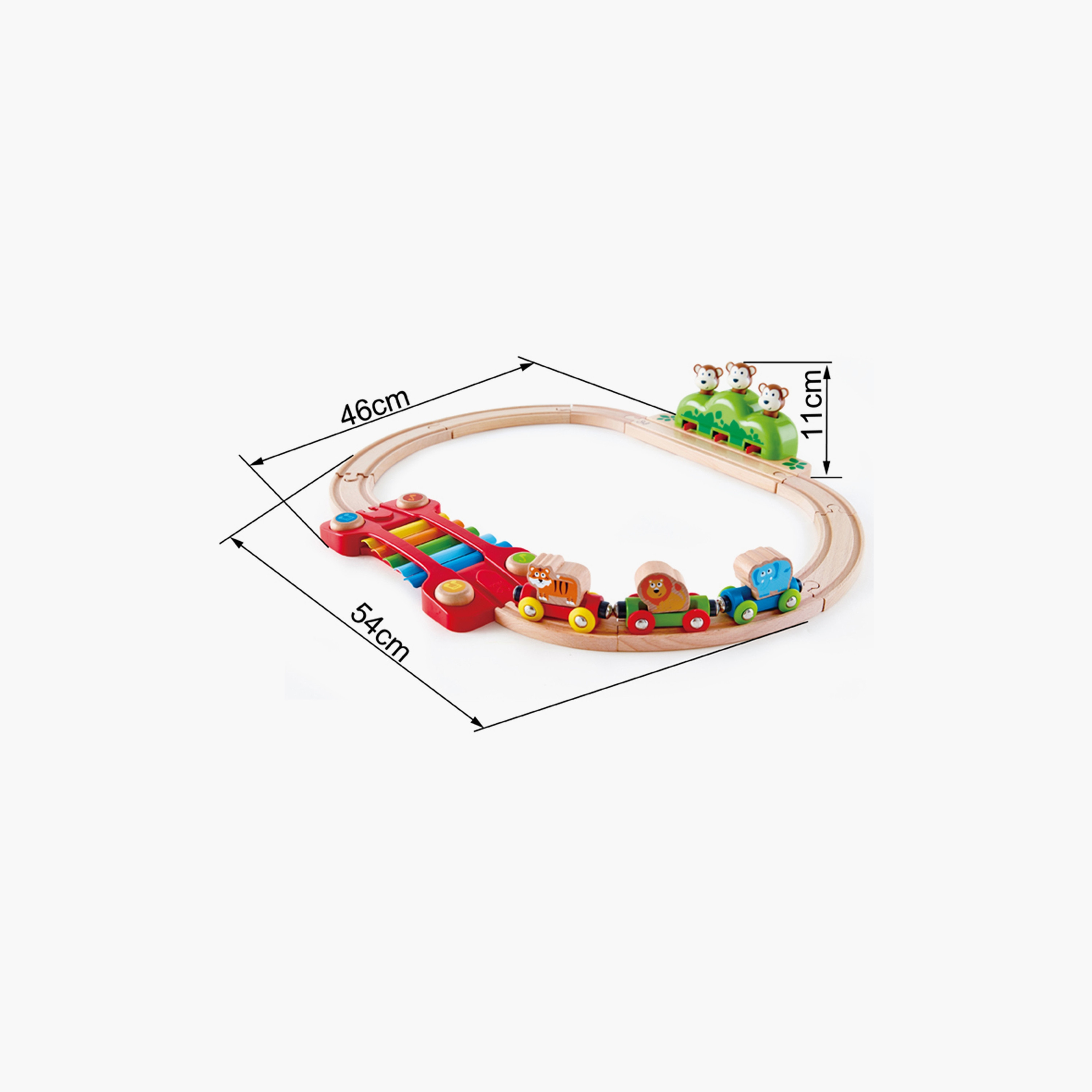 Hape Music & Monkey Wooden Railway Playset-toys-educational-musicaltoys-image-4