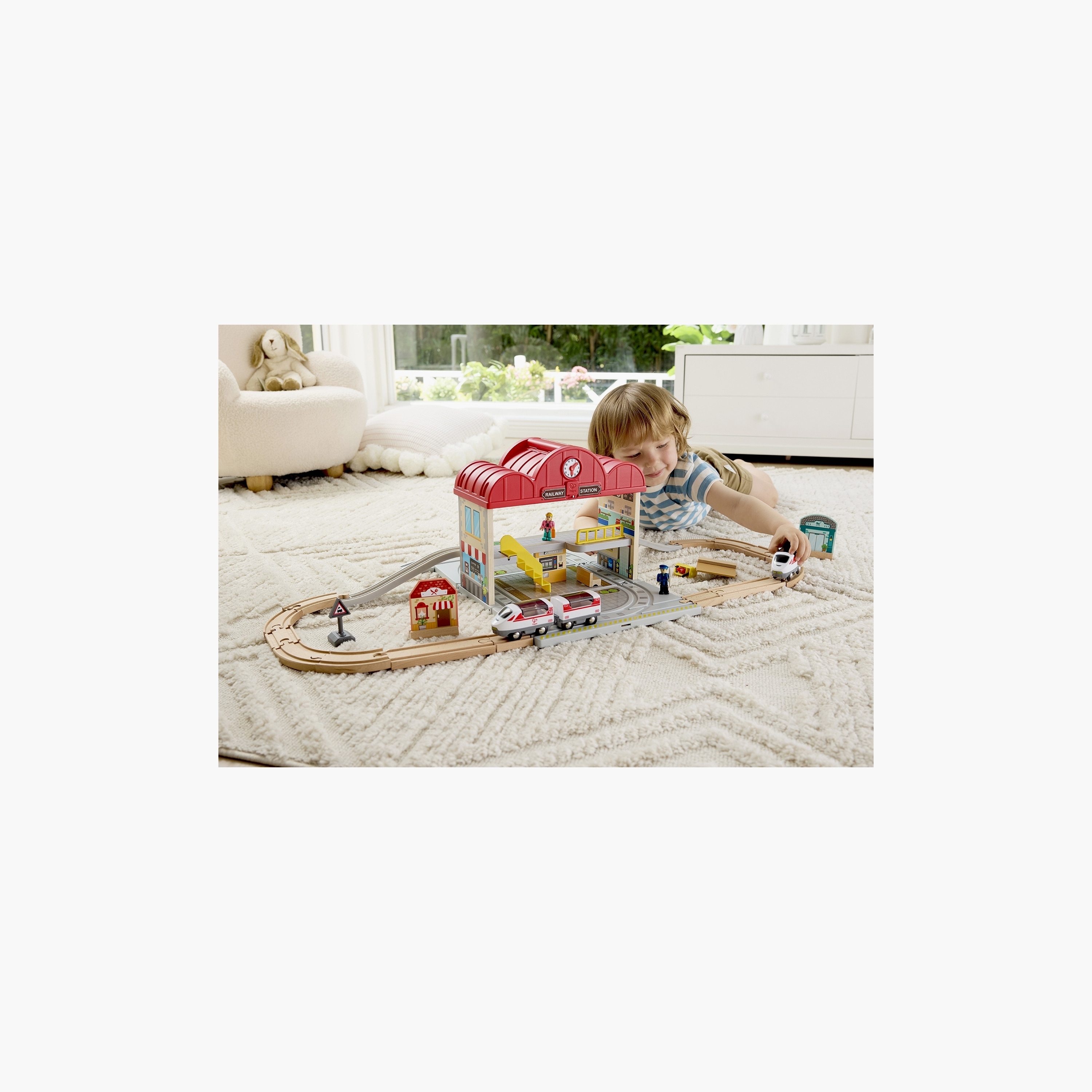 Hape Portable Train Station Set-toys-babyandtoddlertoys-learningtoys-image-3