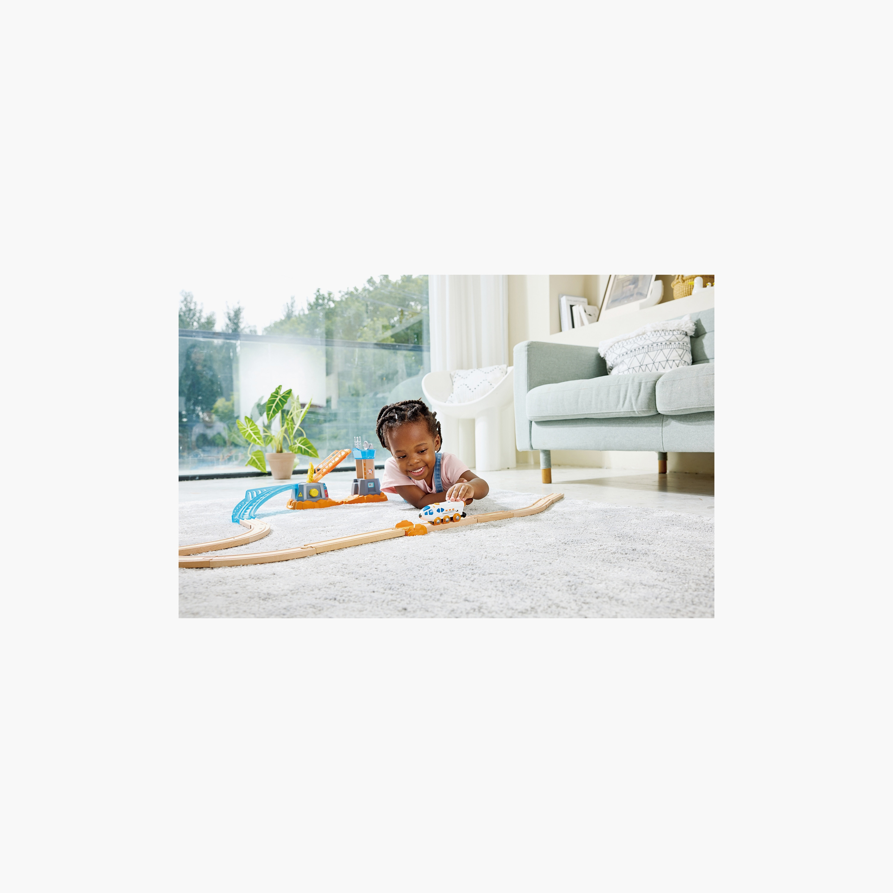 Hape 2-In-1 Space Shuttle Train Toy-toys-playvehicles-trainsandbuses-image-6