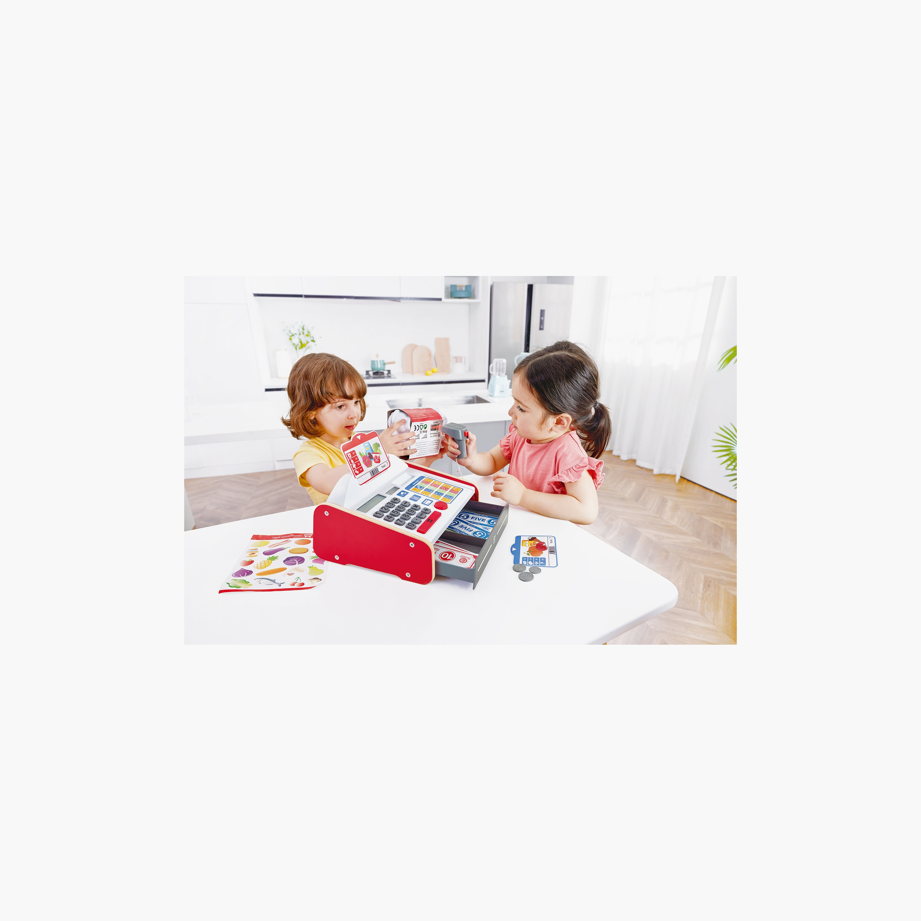 طقم لعب مطبخ مع آلة تسجيل نقد (كاشير) من هيب-toys-roleplay-kitchensets-image-4