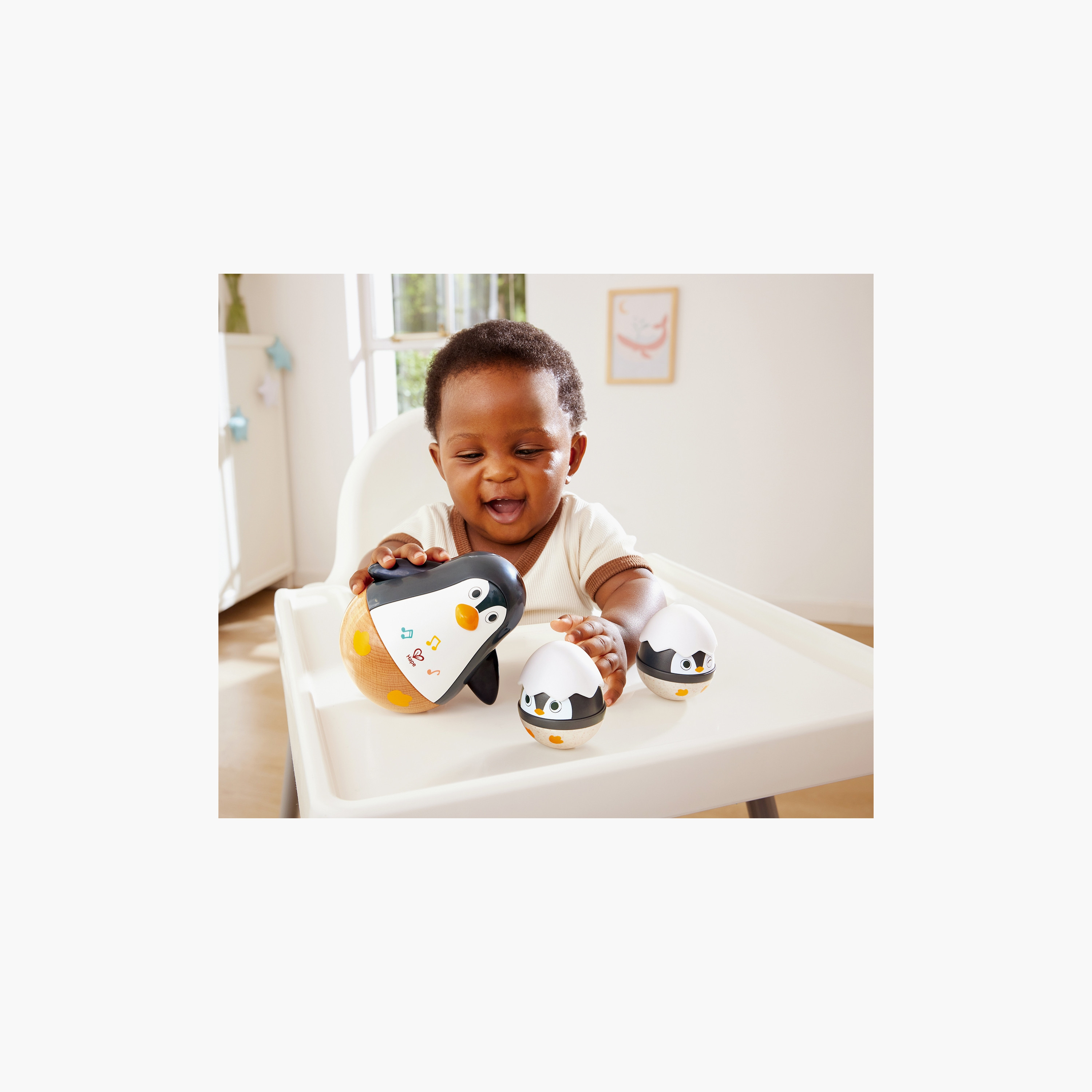 Hape Musical Wobbling Penguin Family Toy-toys-babyandtoddlertoys-lightsandmusicaltoys-image-7