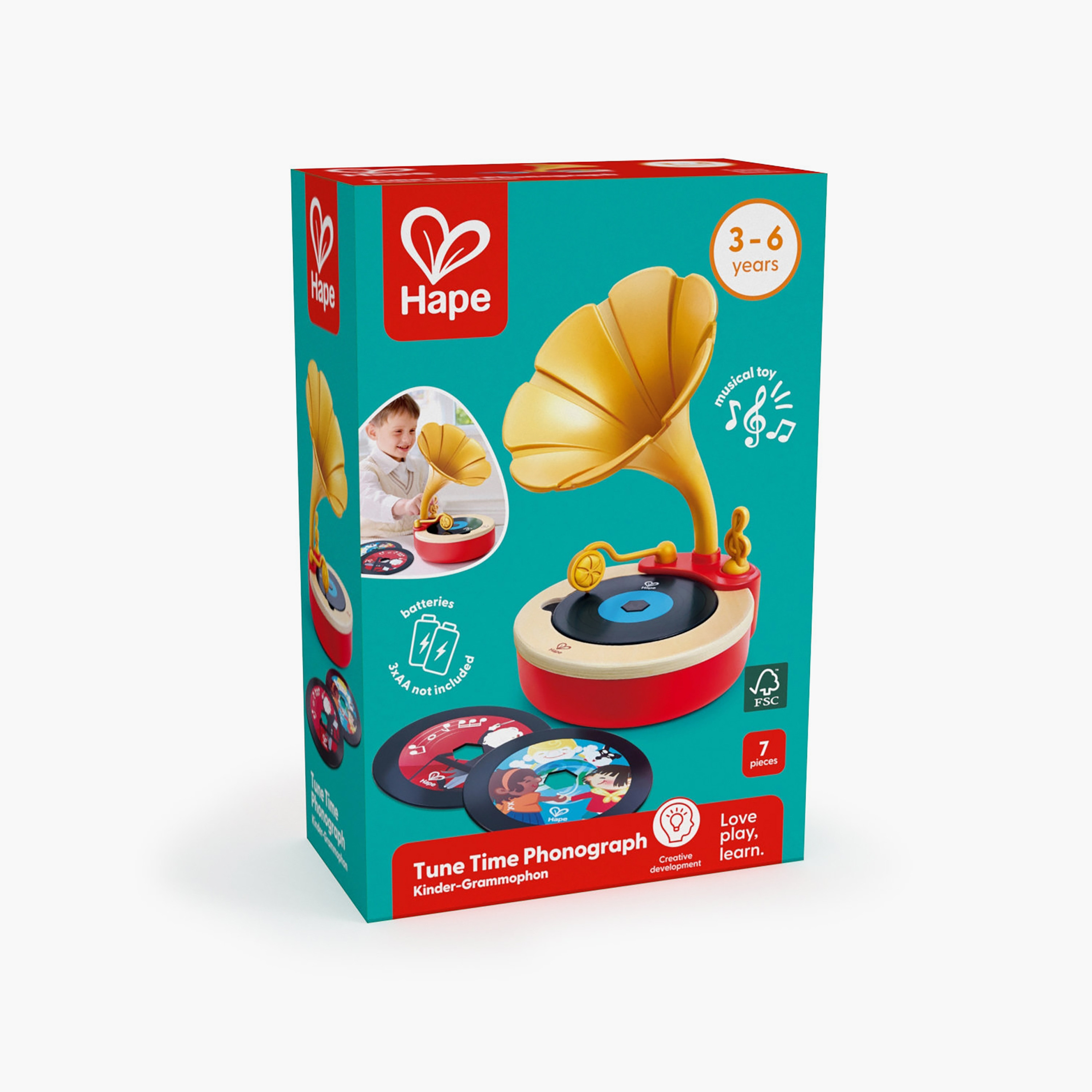طقم فونوغراف "تيون تايم" من هيب-toys-babyandtoddlertoys-lightsandmusicaltoys-image-2