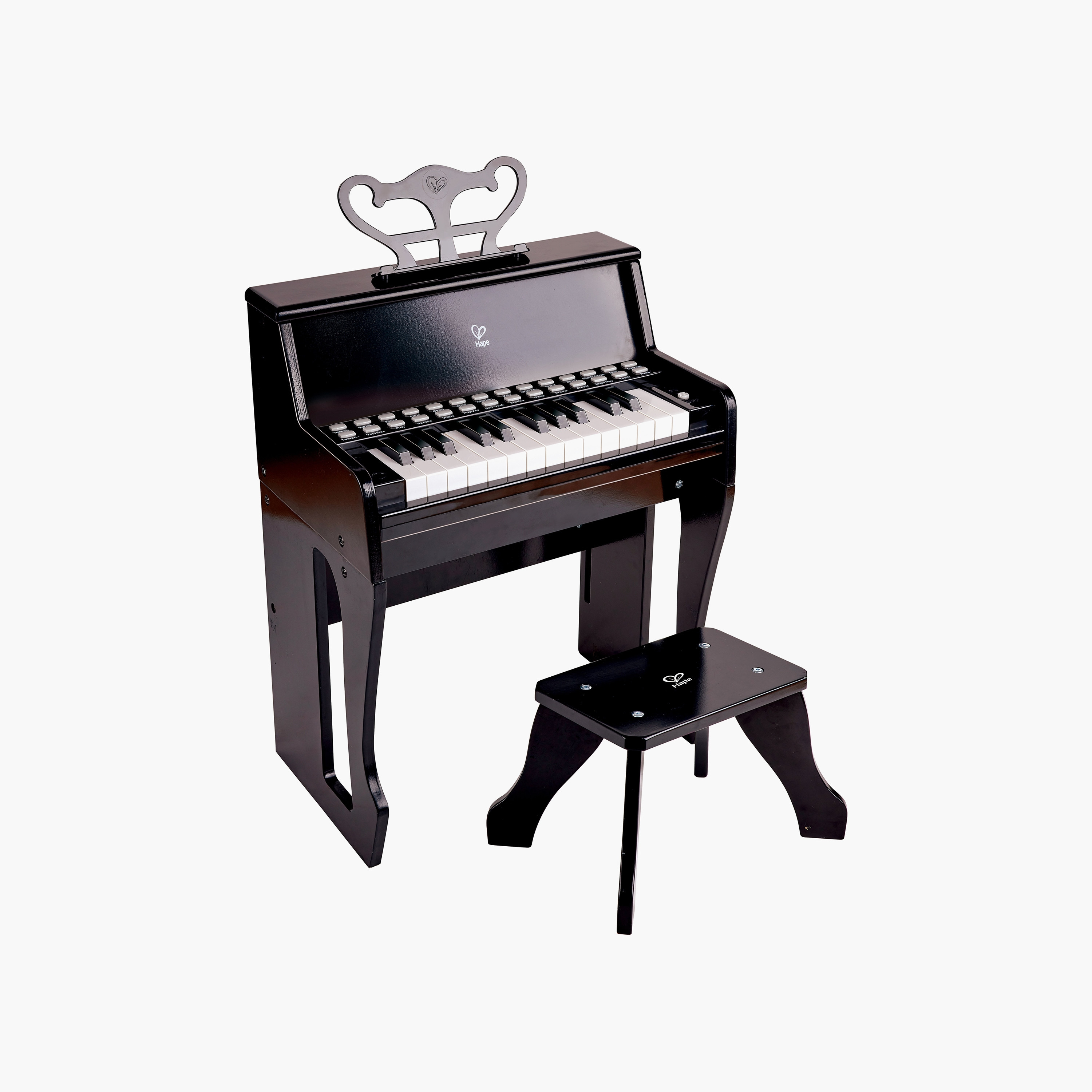 Hape Learns with Lights Piano with Stool-toys-babyandtoddlertoys-lightsandmusicaltoys-image-1