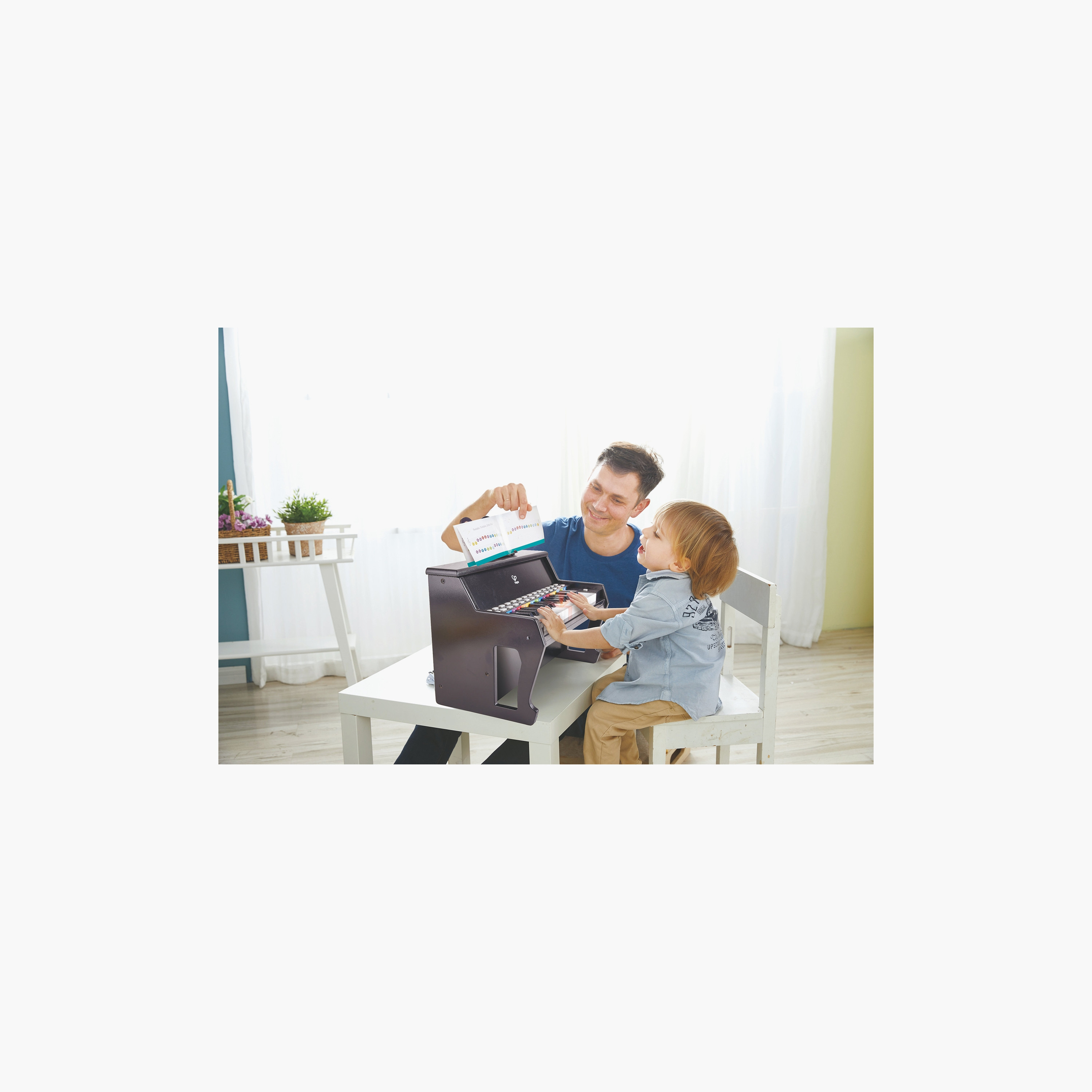 Hape Learns with Lights Piano with Stool-toys-babyandtoddlertoys-lightsandmusicaltoys-image-18