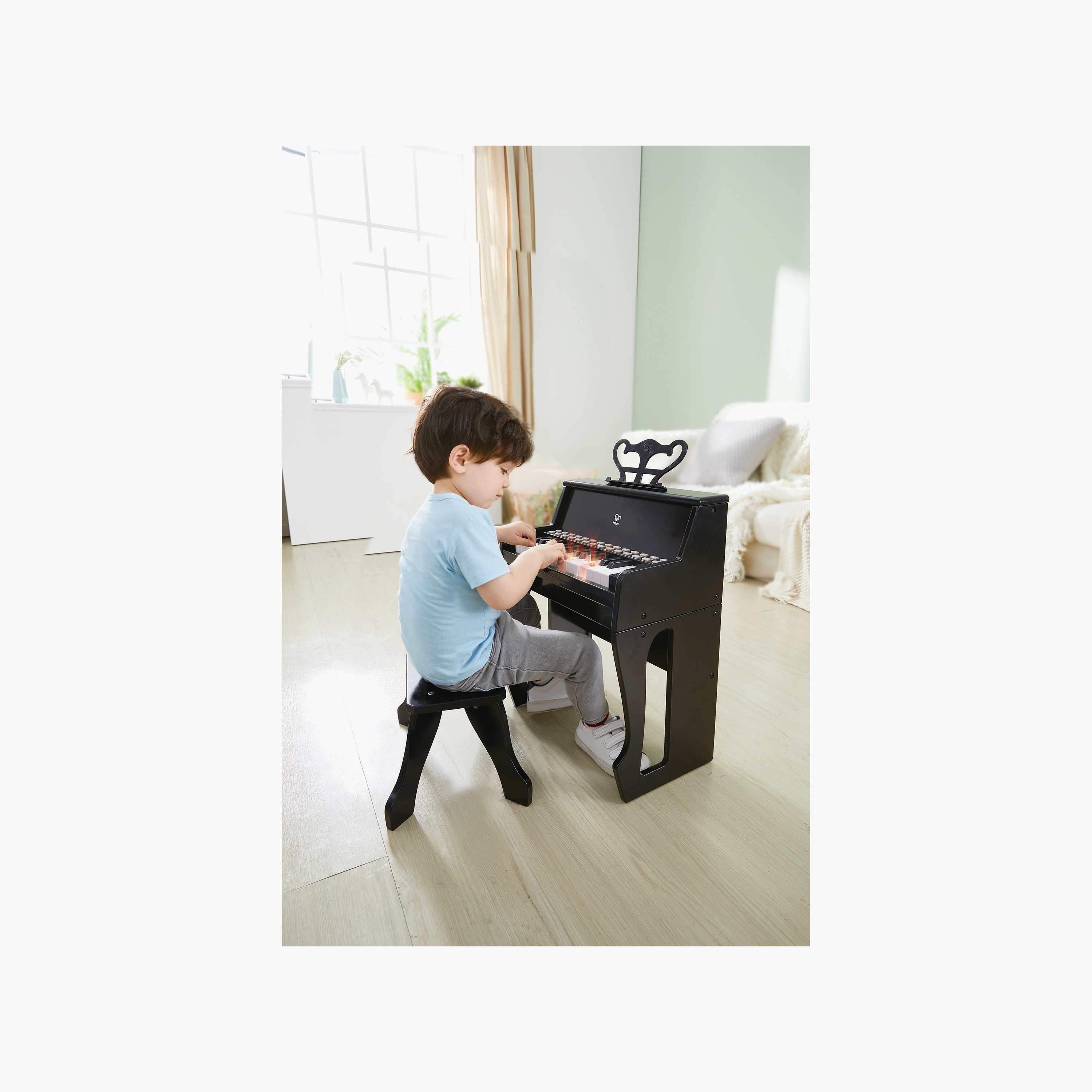 Hape Learns with Lights Piano with Stool-toys-babyandtoddlertoys-lightsandmusicaltoys-image-19