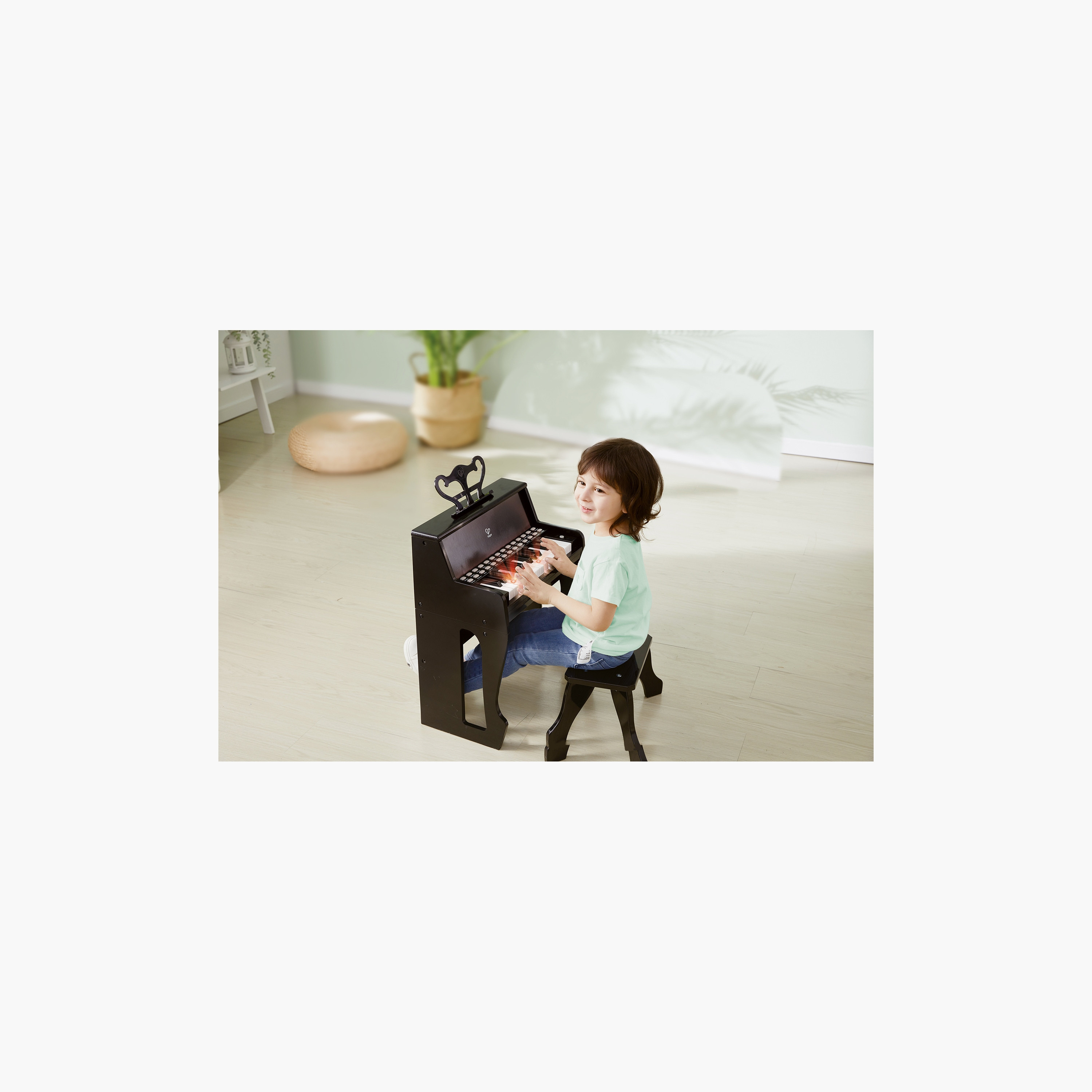Hape Learns with Lights Piano with Stool-toys-babyandtoddlertoys-lightsandmusicaltoys-image-21