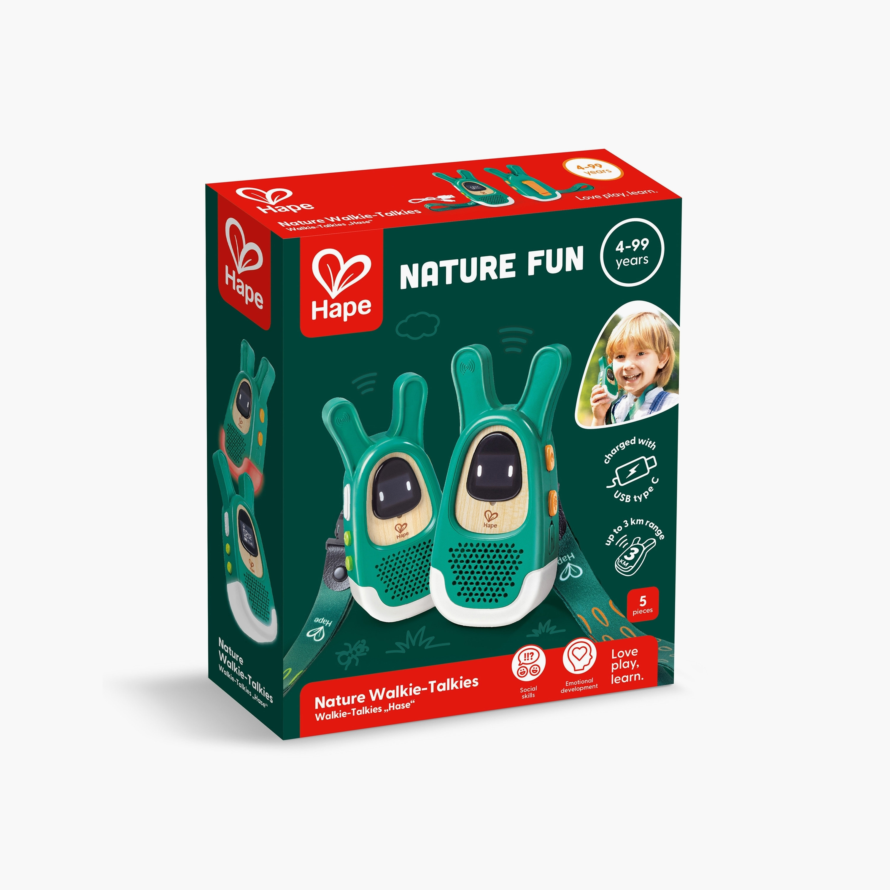 Hape 2-Piece Nature Walkie-Talkie Set-toys-outdoor-activity-image-4